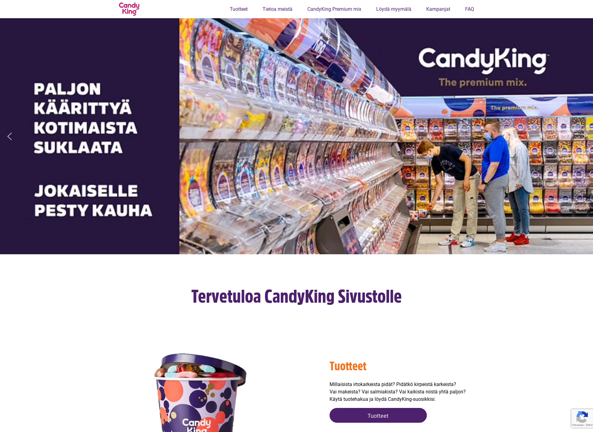Skärmdump för candyking.fi