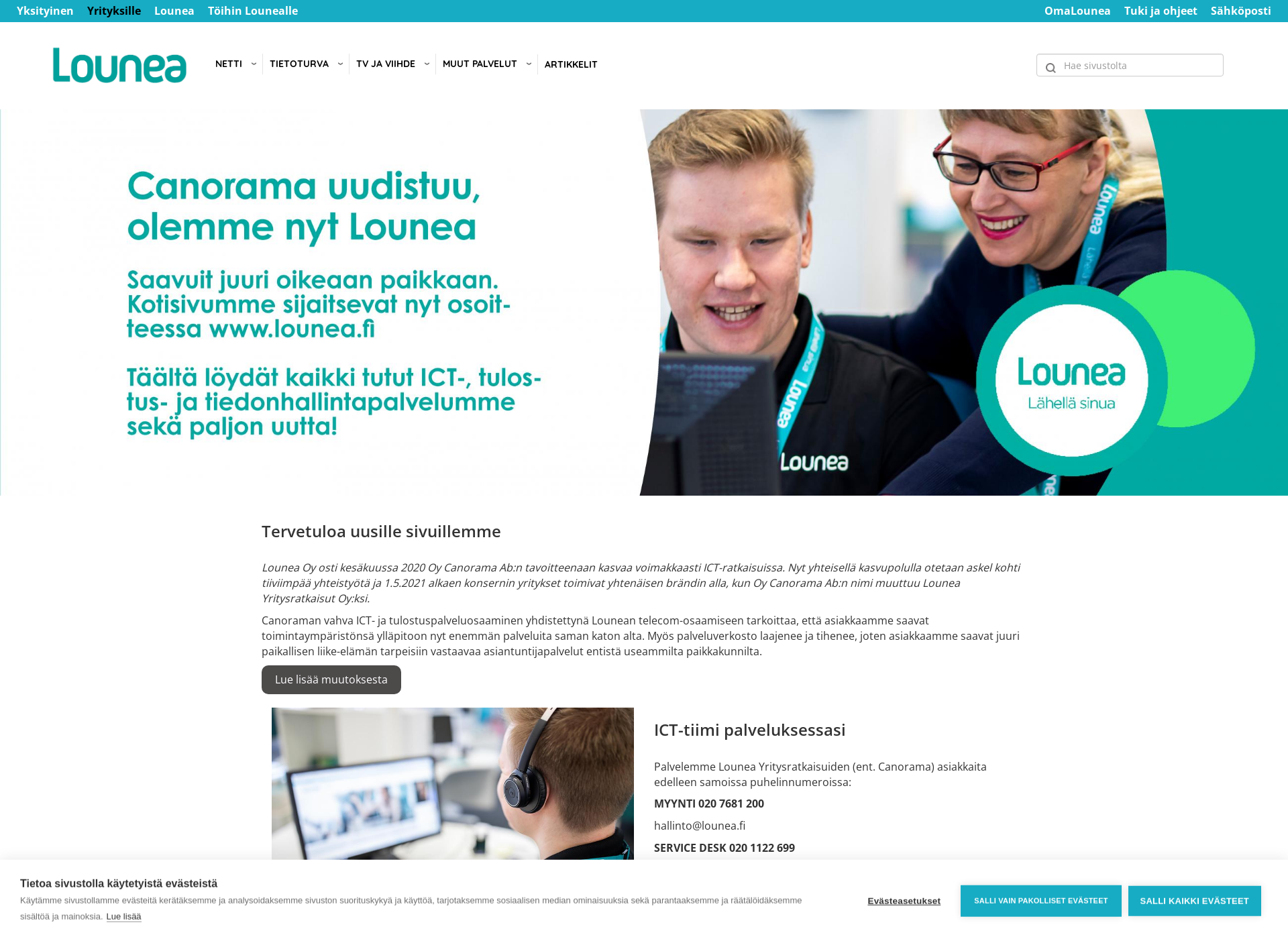 Screenshot for canorama.fi