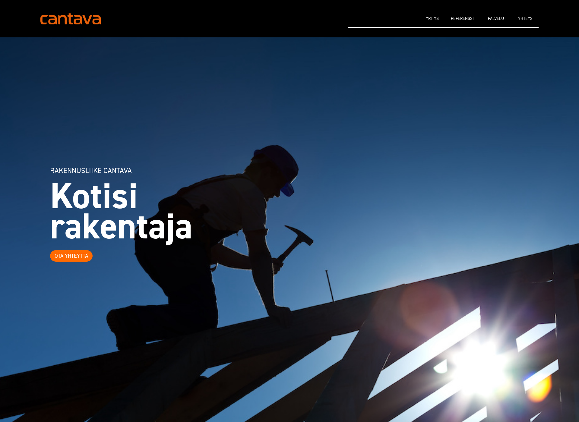 Skärmdump för cantava.fi