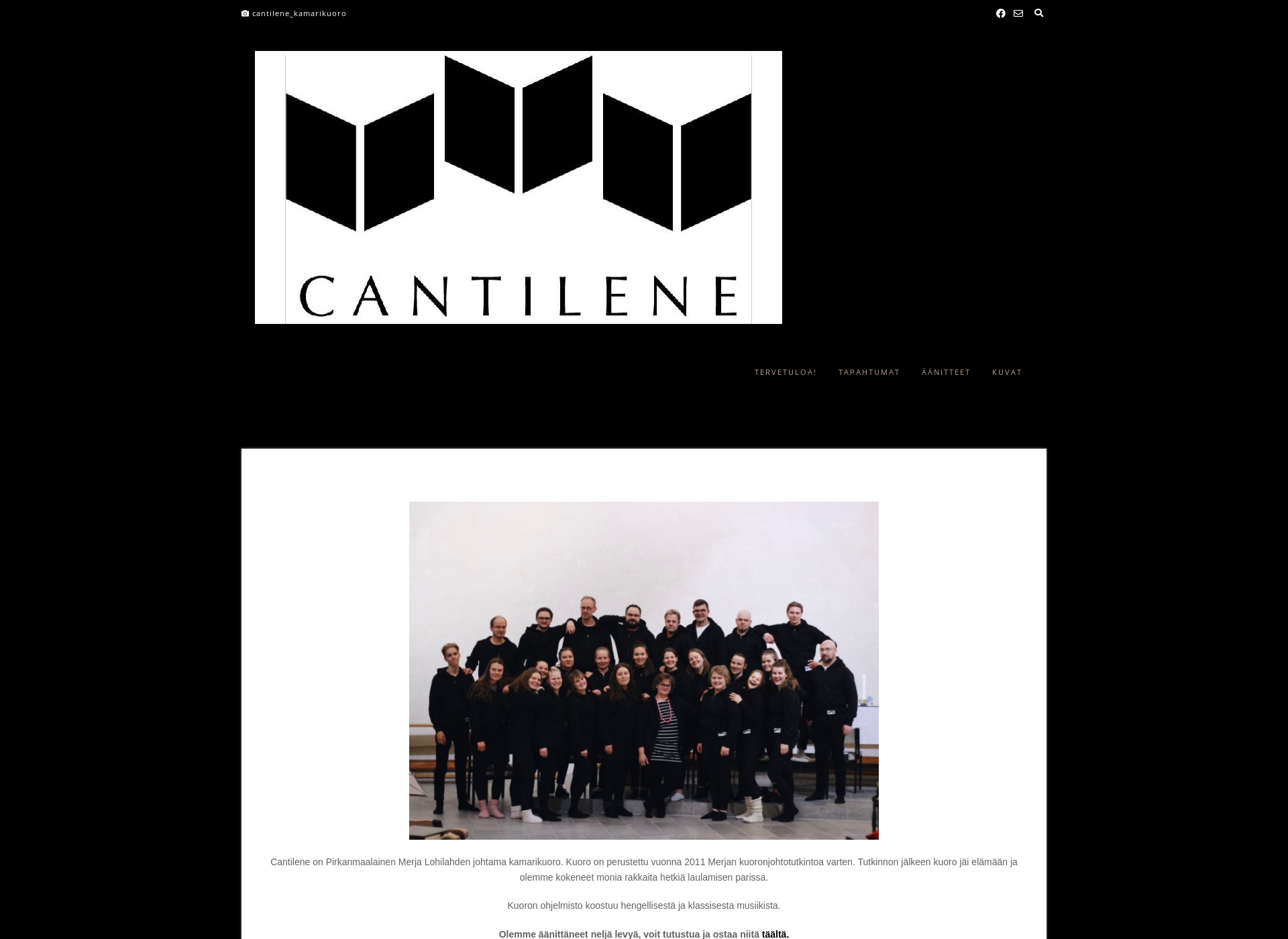 Screenshot for cantilene.fi