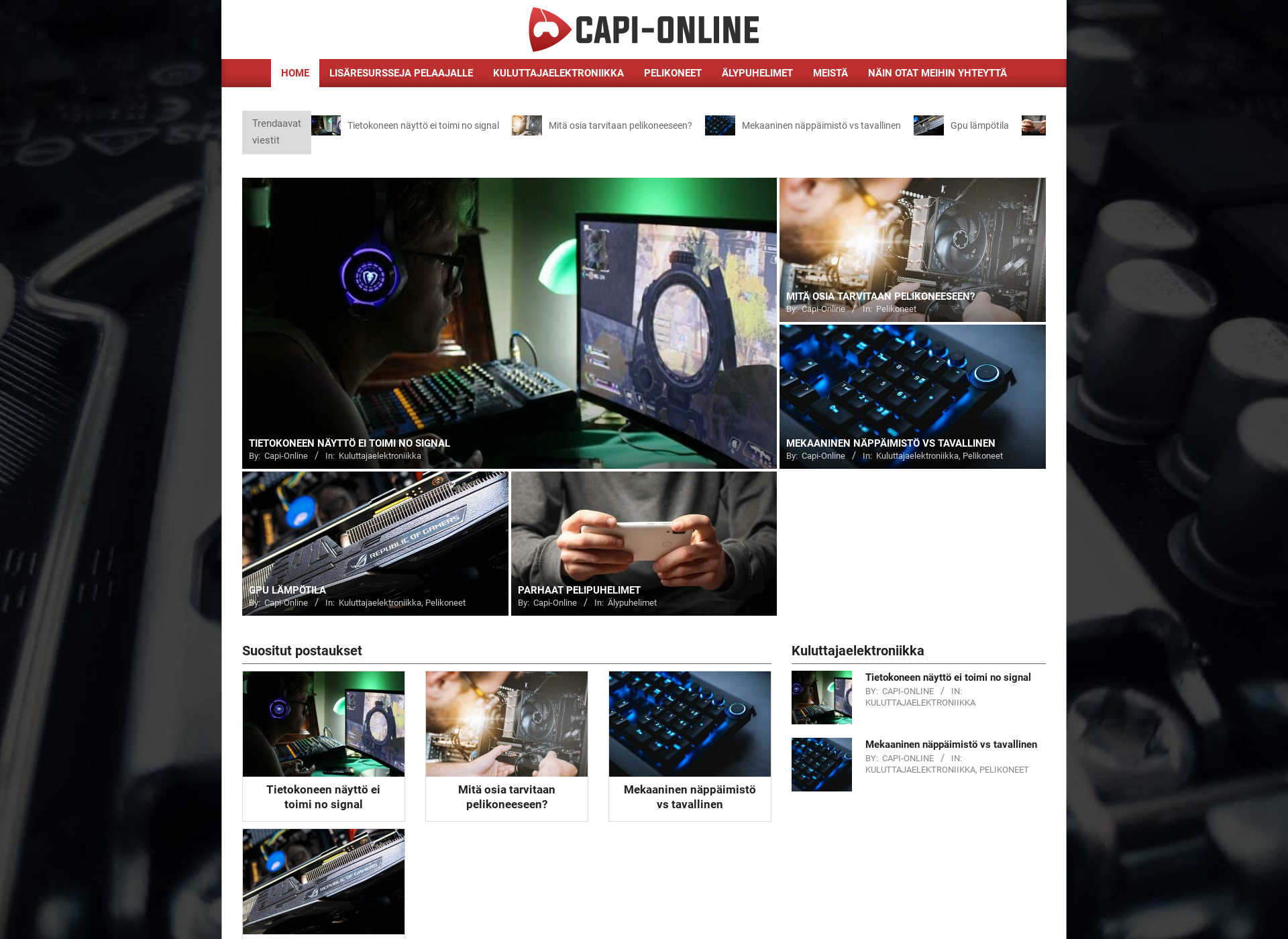 Skärmdump för capi-online.fi