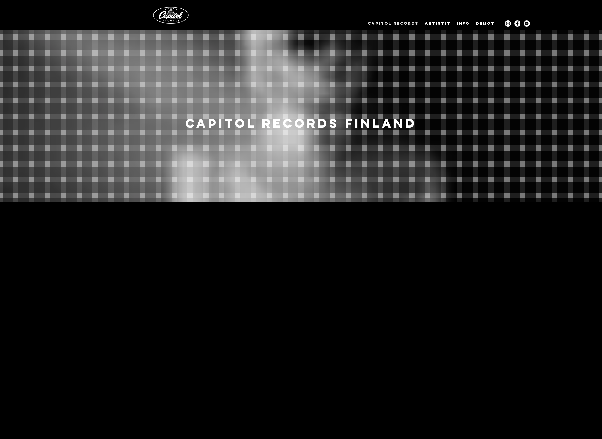 Skärmdump för capitolrecords.fi