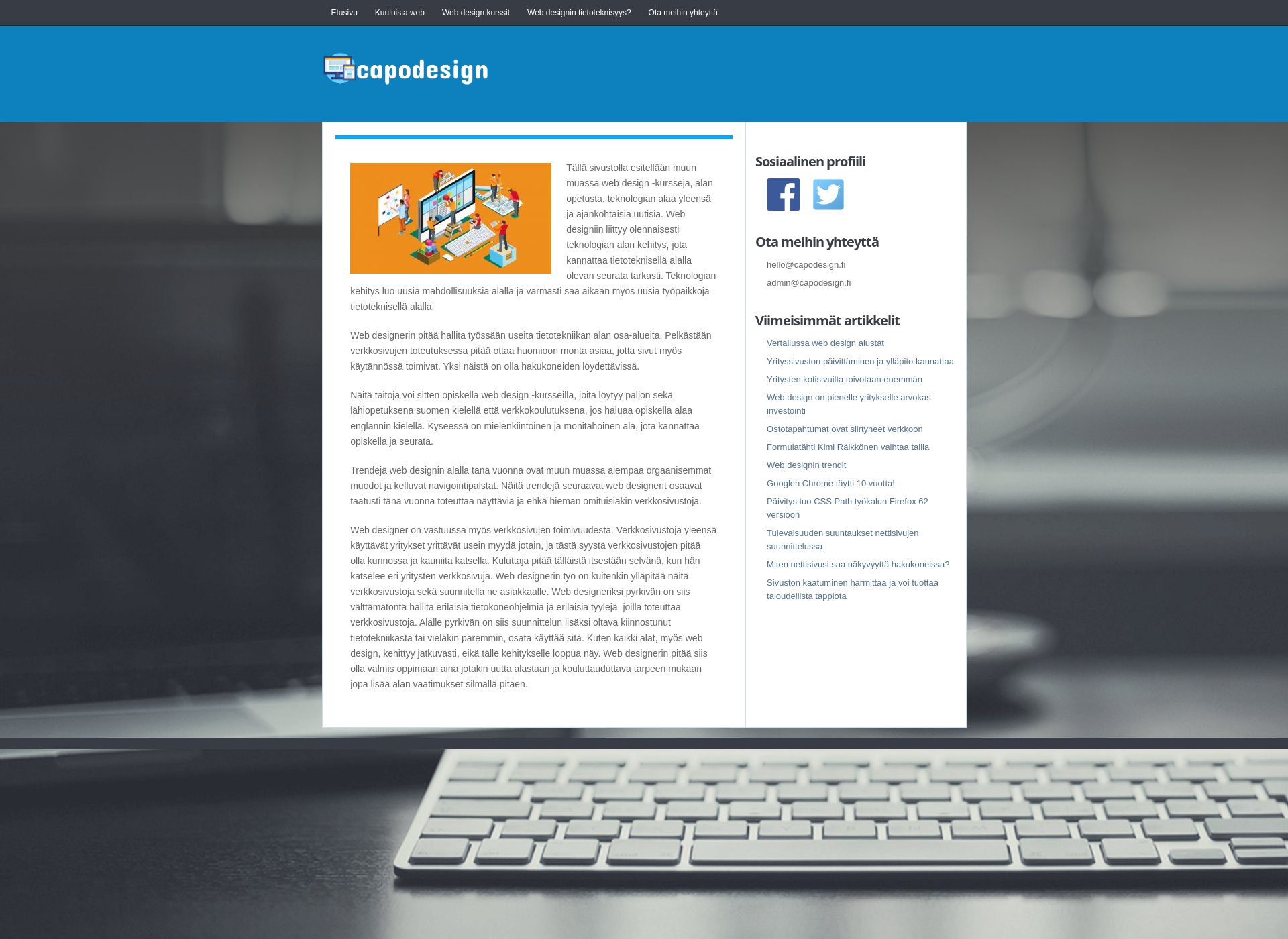 Screenshot for capodesign.fi