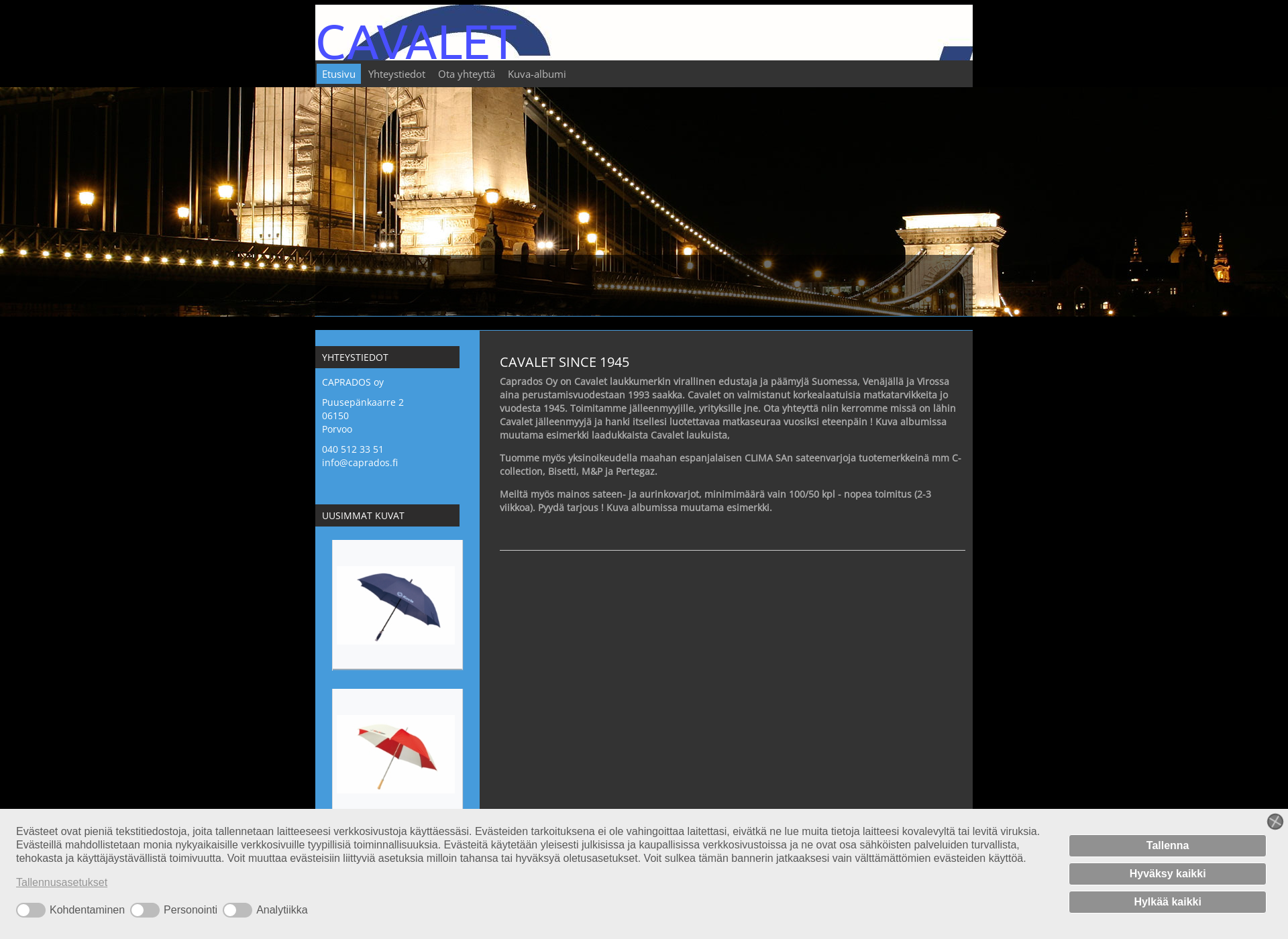 Screenshot for caprados.fi