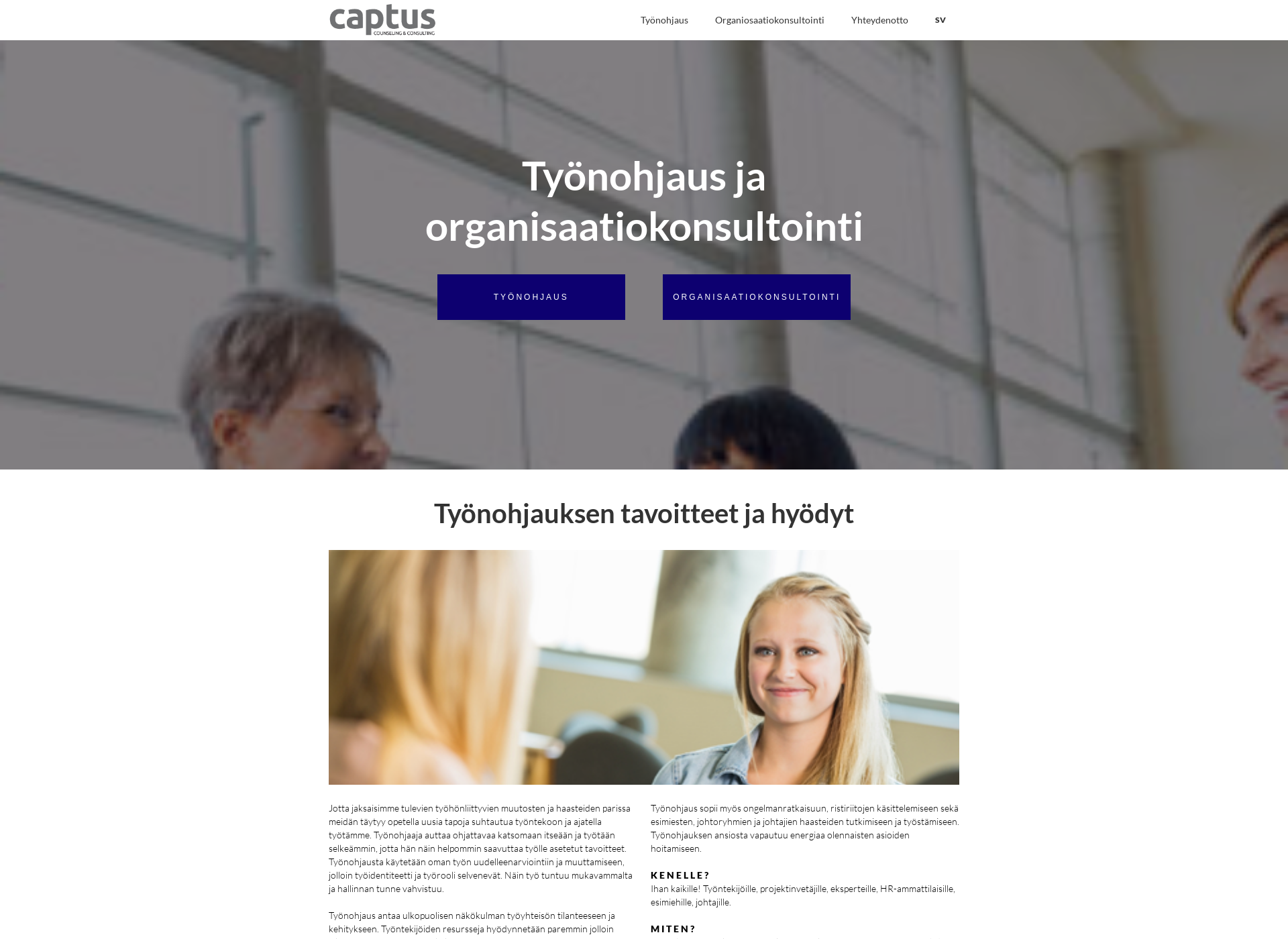 Skärmdump för captus.fi
