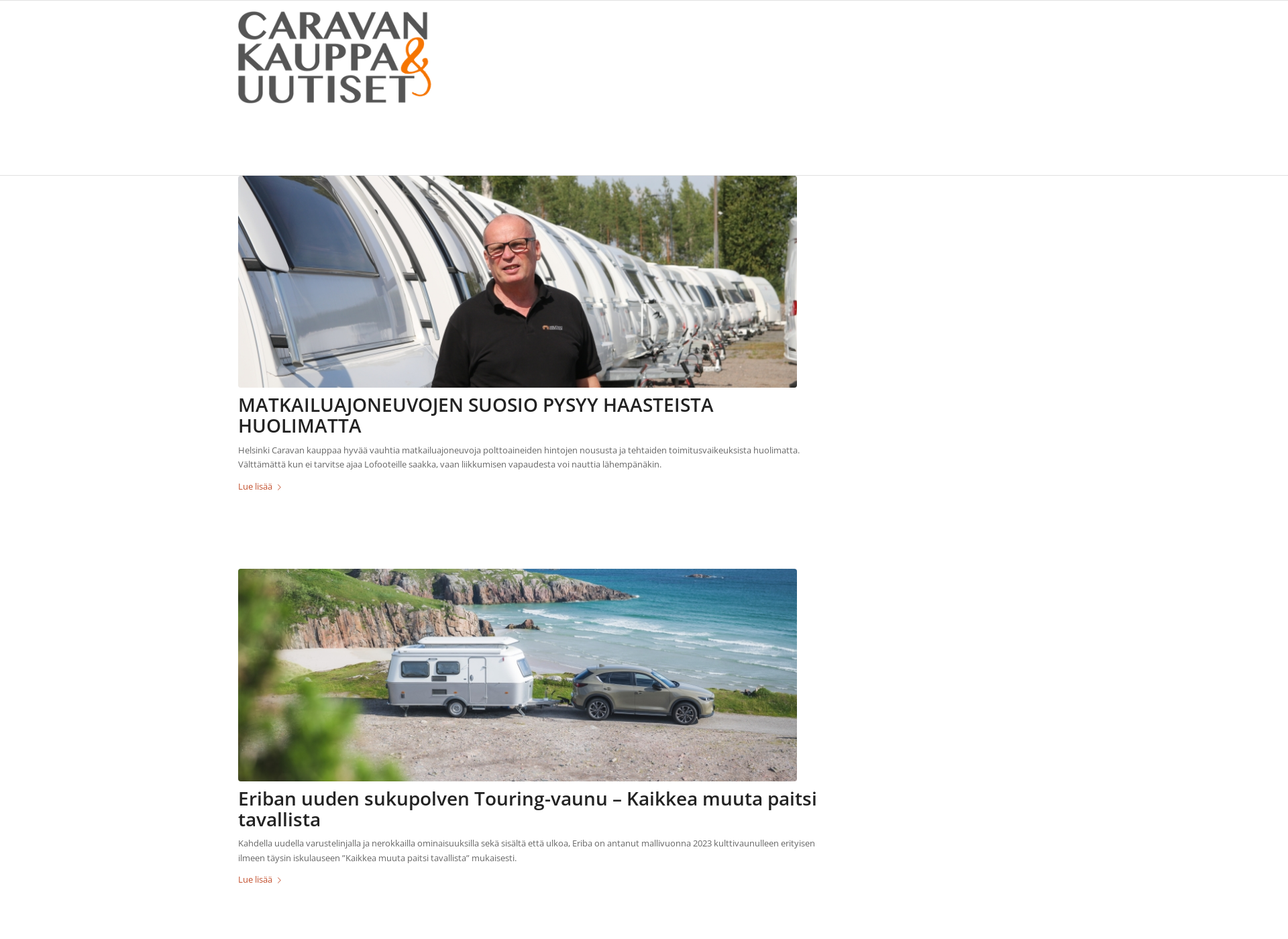 Screenshot for caravankauppa.fi