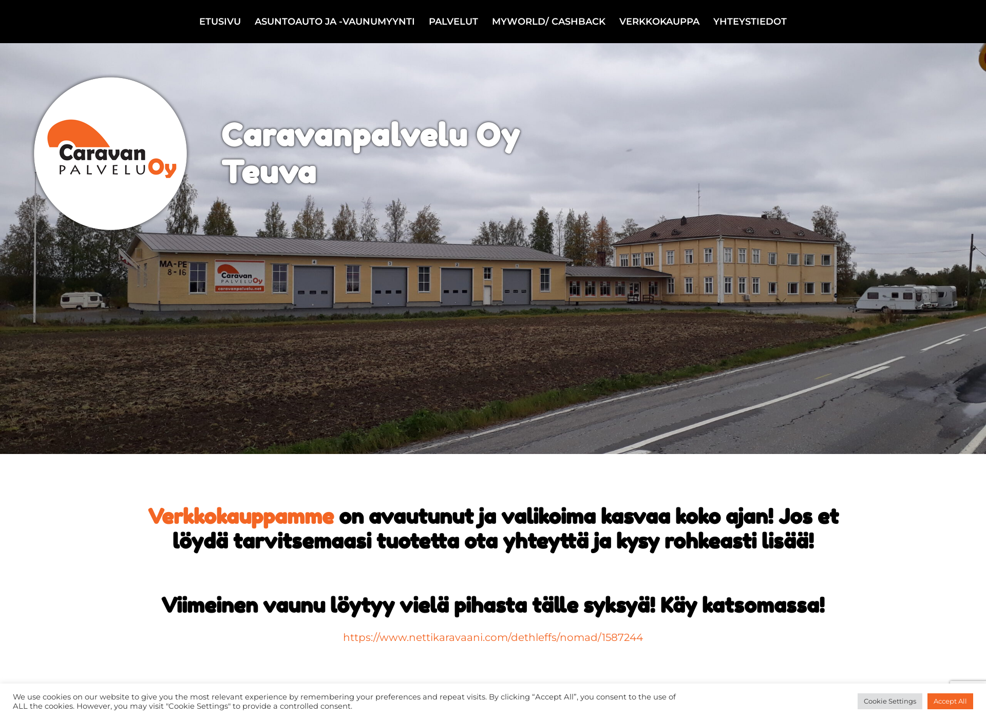 Screenshot for caravanpalvelu.net