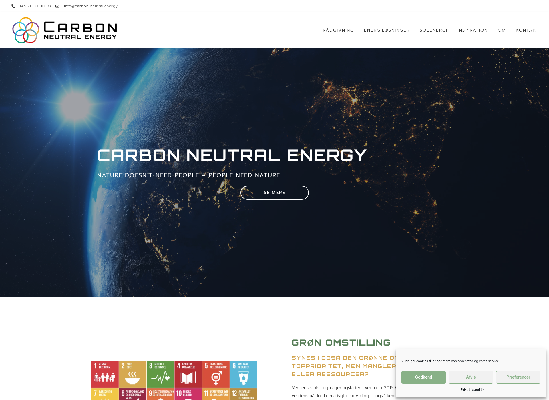 Skärmdump för carbon-neutral.fi