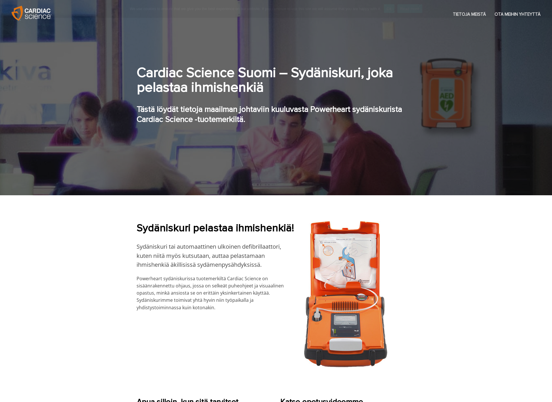 Screenshot for cardiacscience.fi