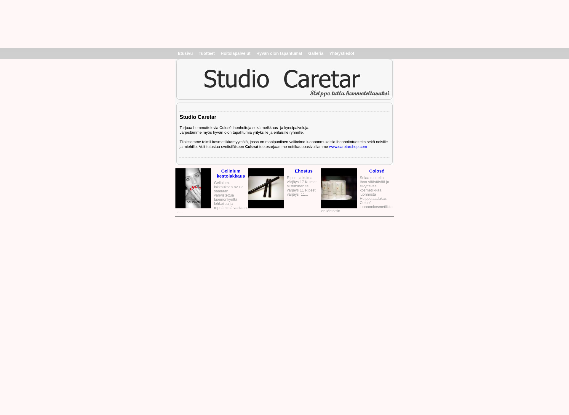 Screenshot for caretar.fi