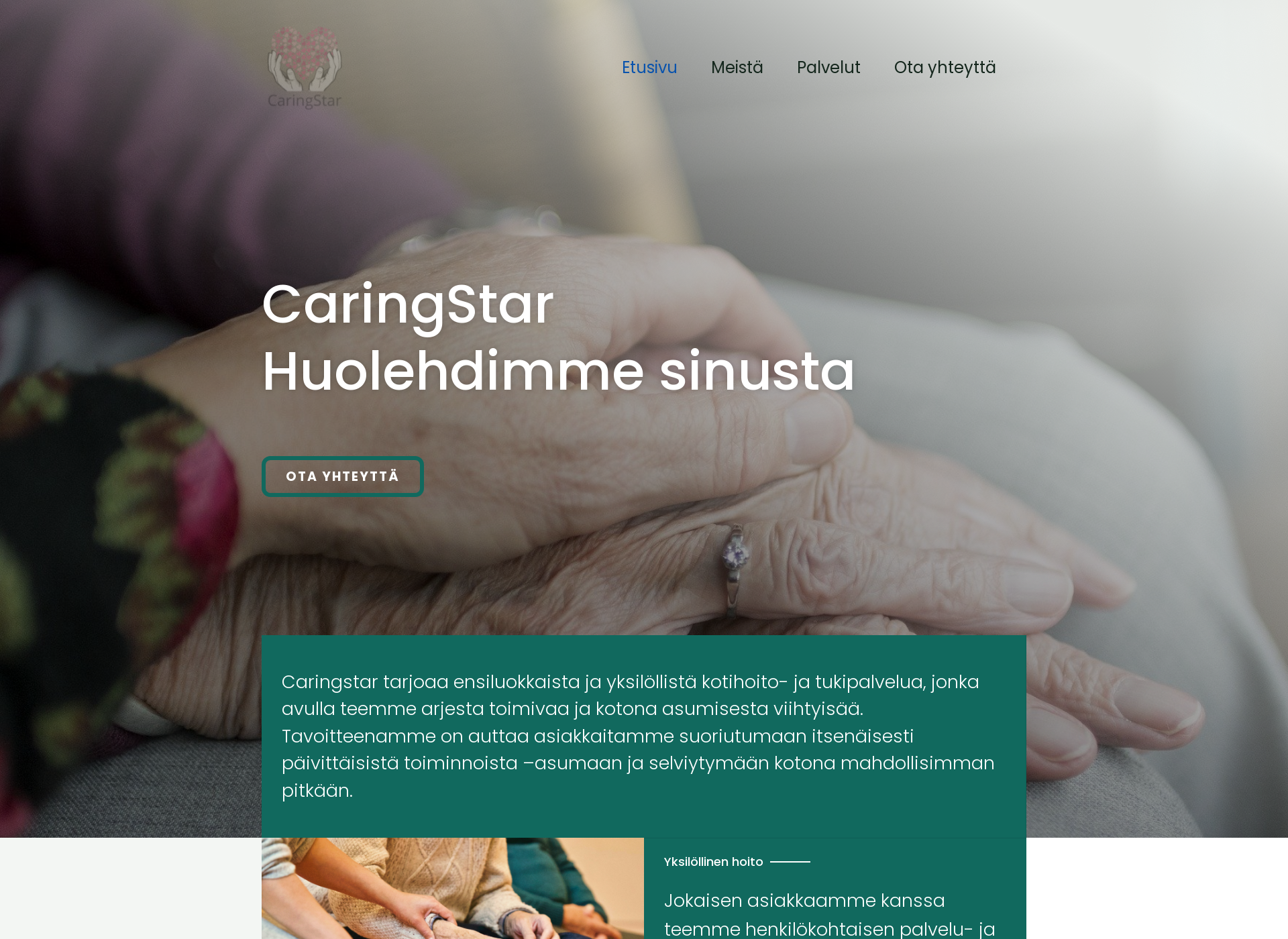 Screenshot for caringstar.fi