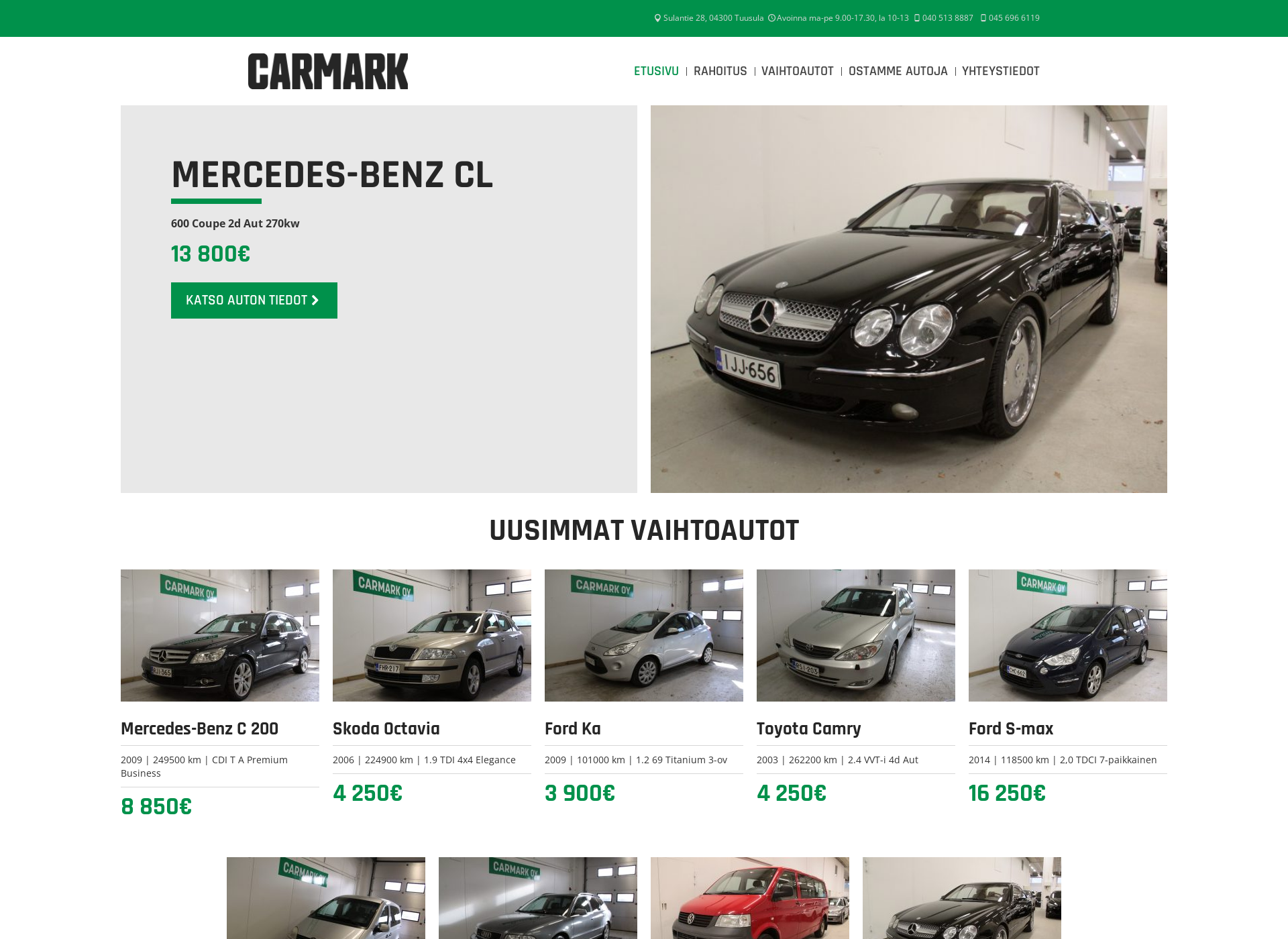 Screenshot for carmark.fi