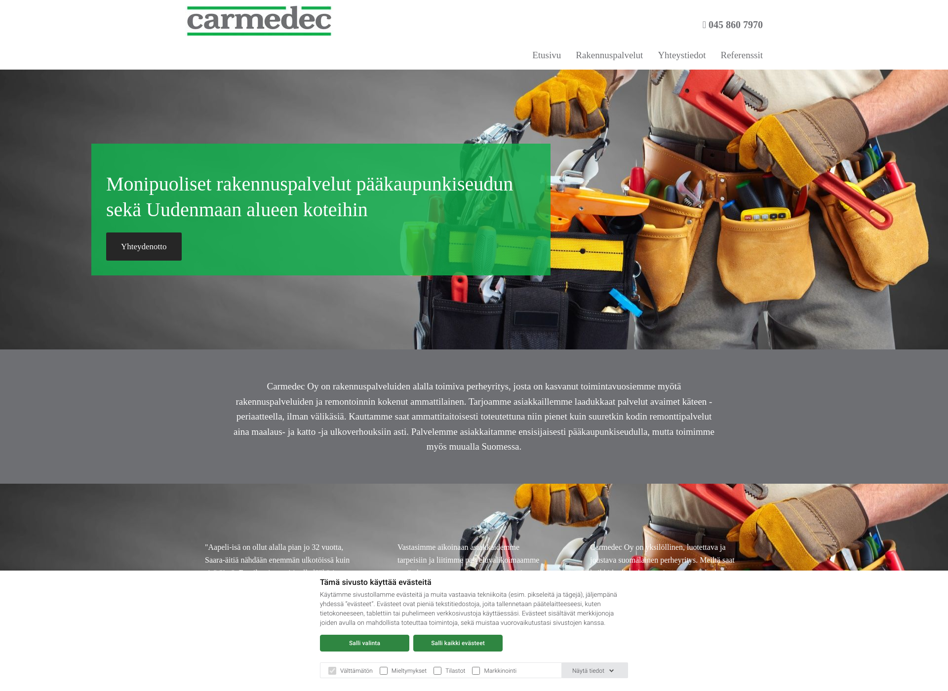 Screenshot for carmedec.fi