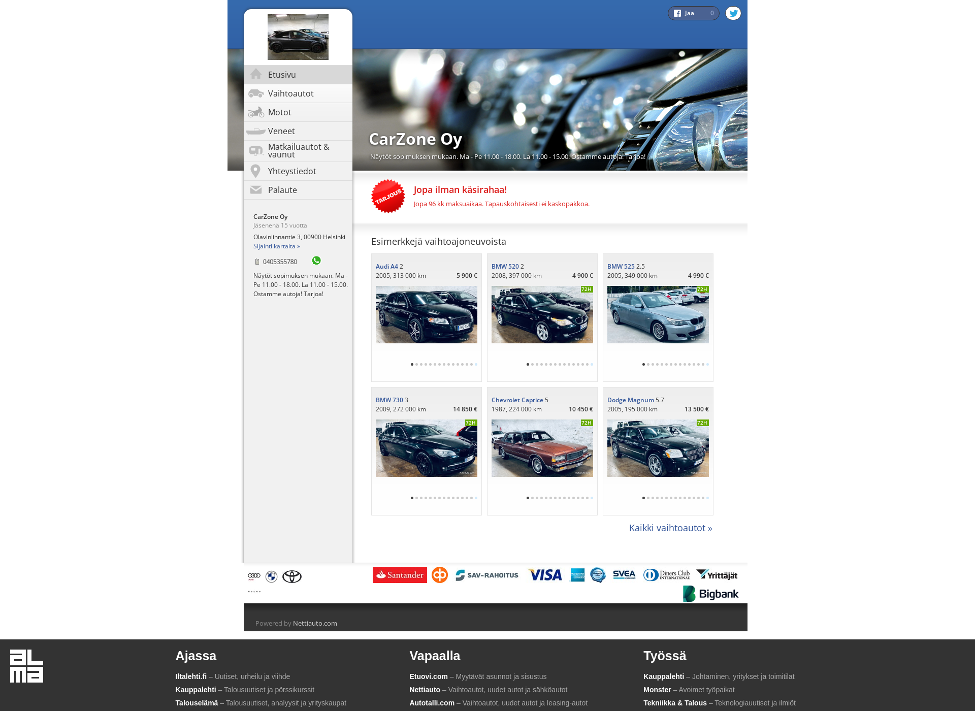 Screenshot for carzone.fi