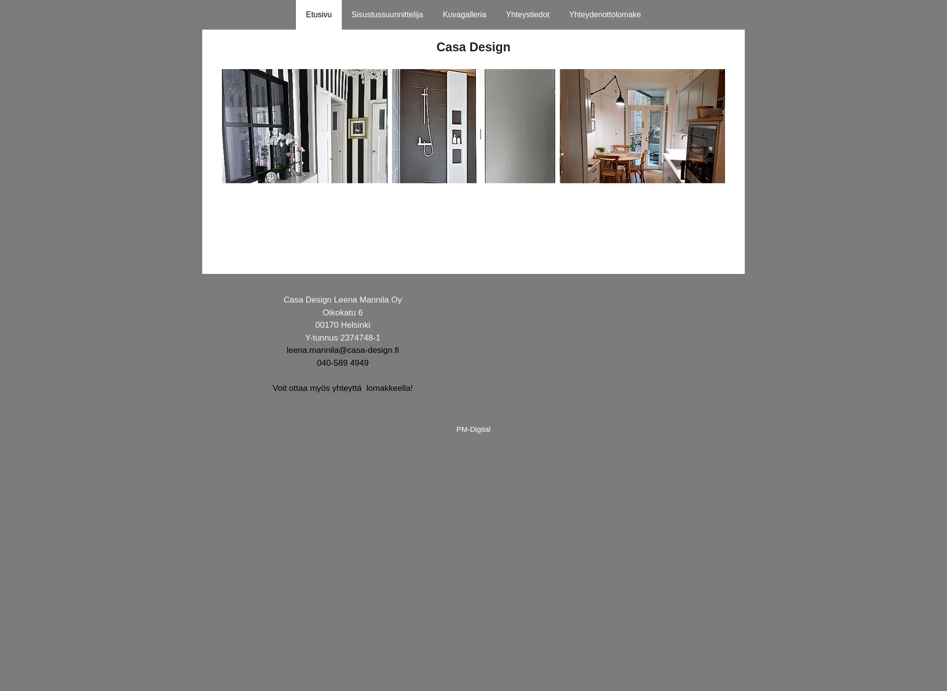 Skärmdump för casa-design.fi