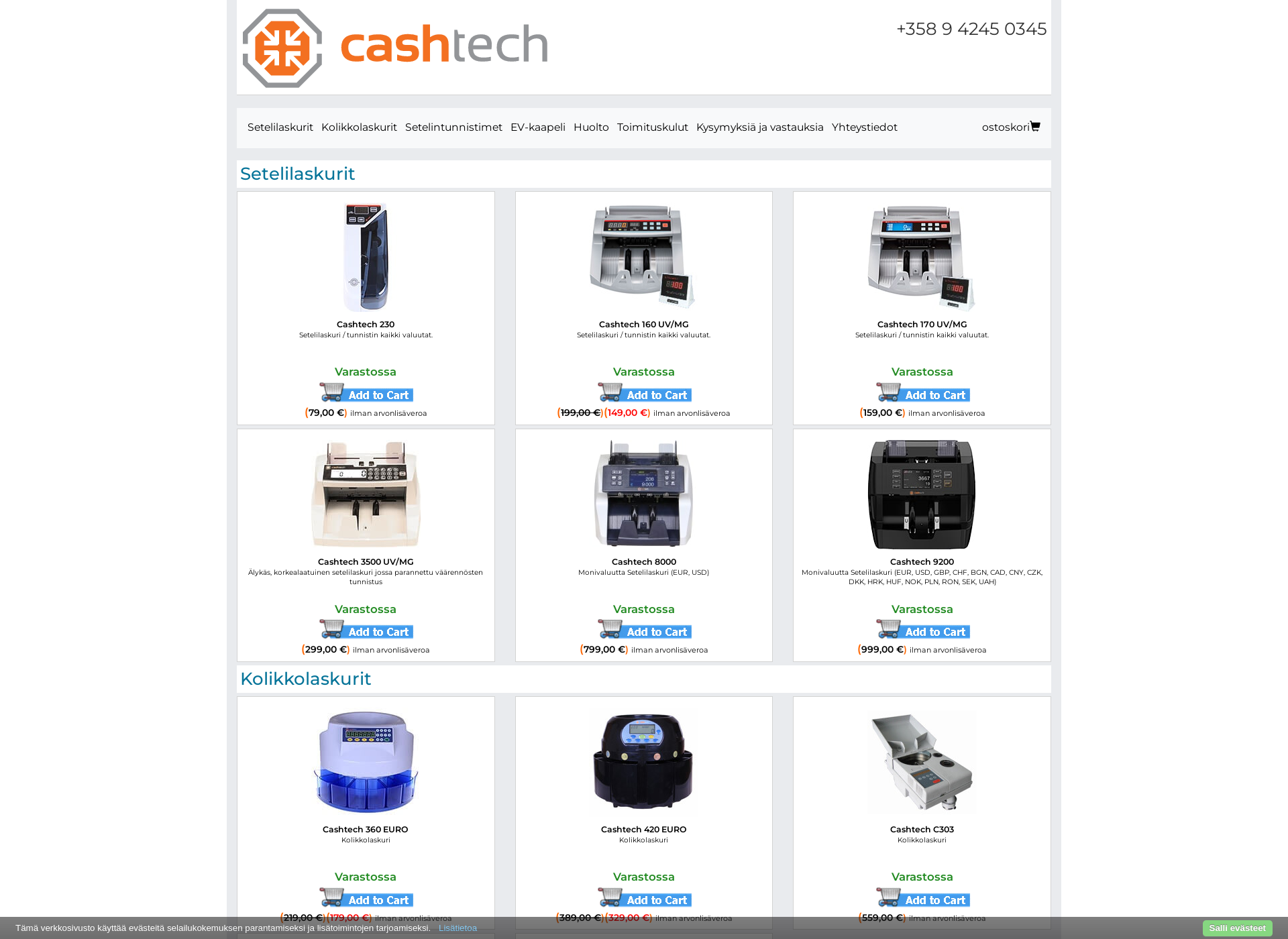 Screenshot for cashtech.fi