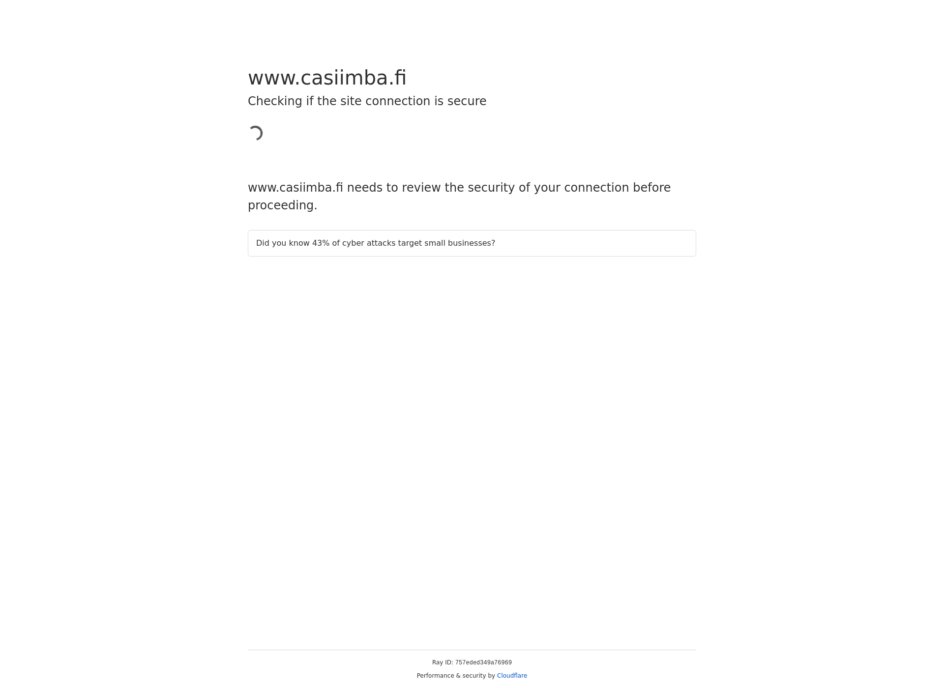 Skärmdump för casiimba.fi