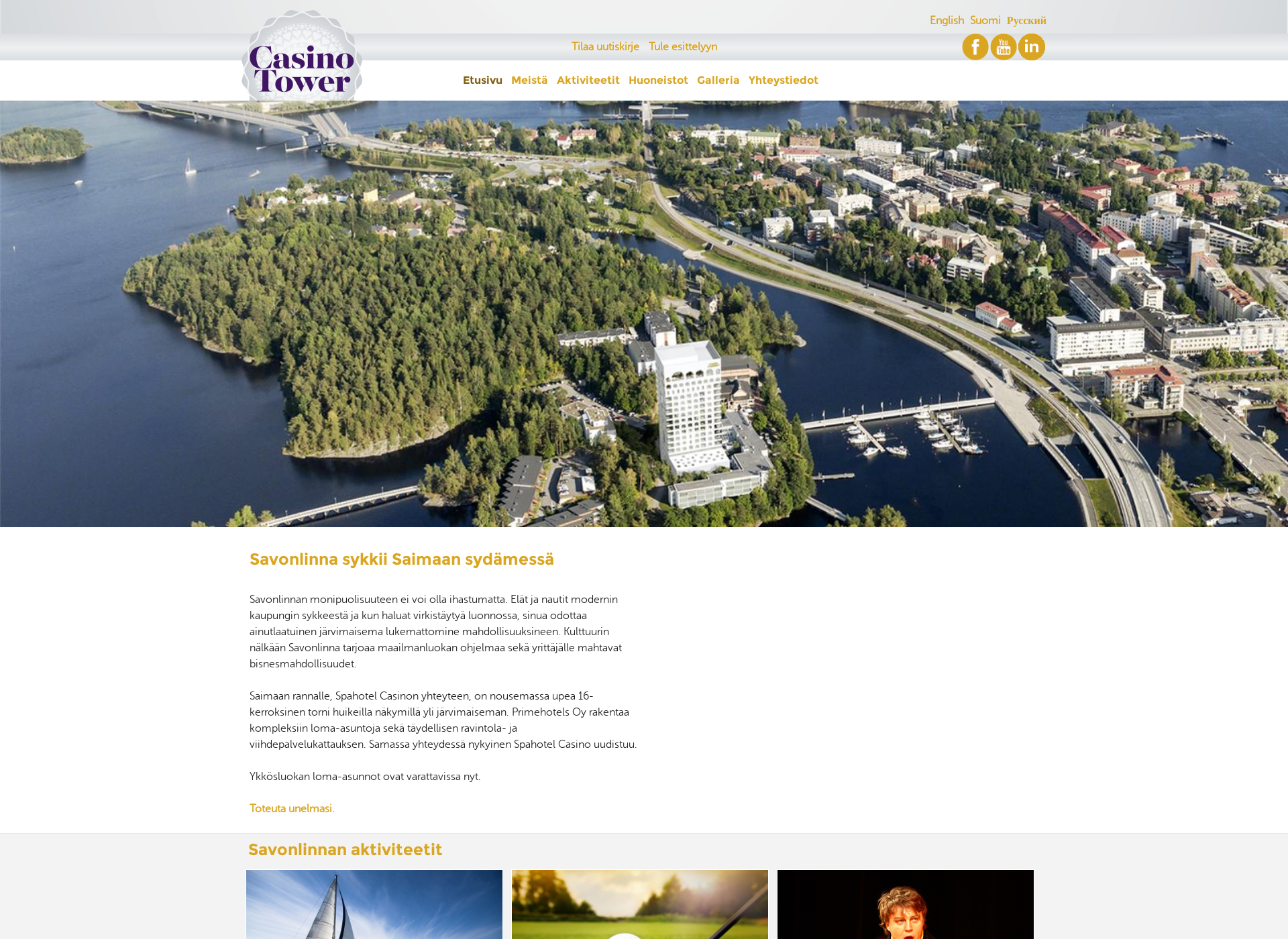 Skärmdump för casinotower.fi