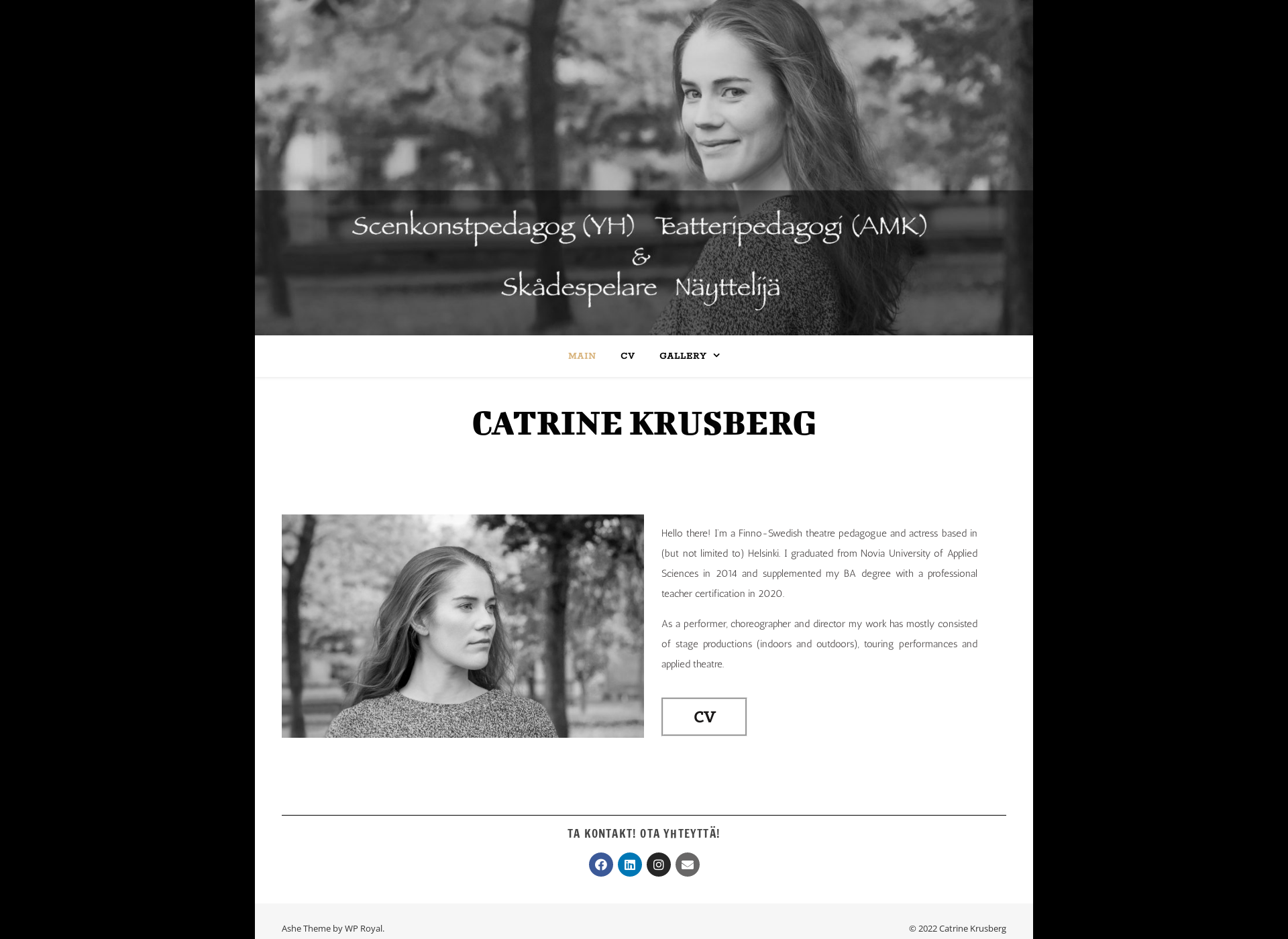 Screenshot for catrinekrusberg.fi
