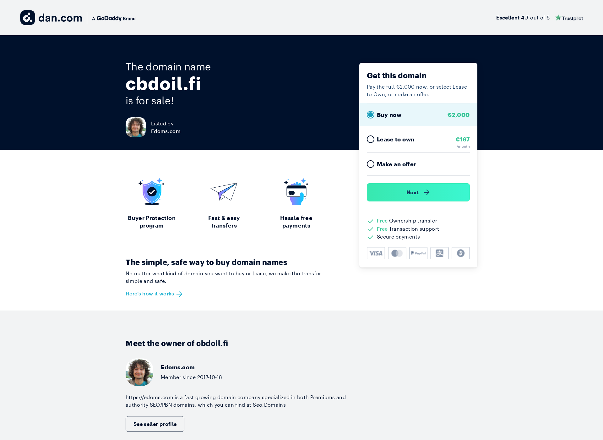 Screenshot for cbdoil.fi