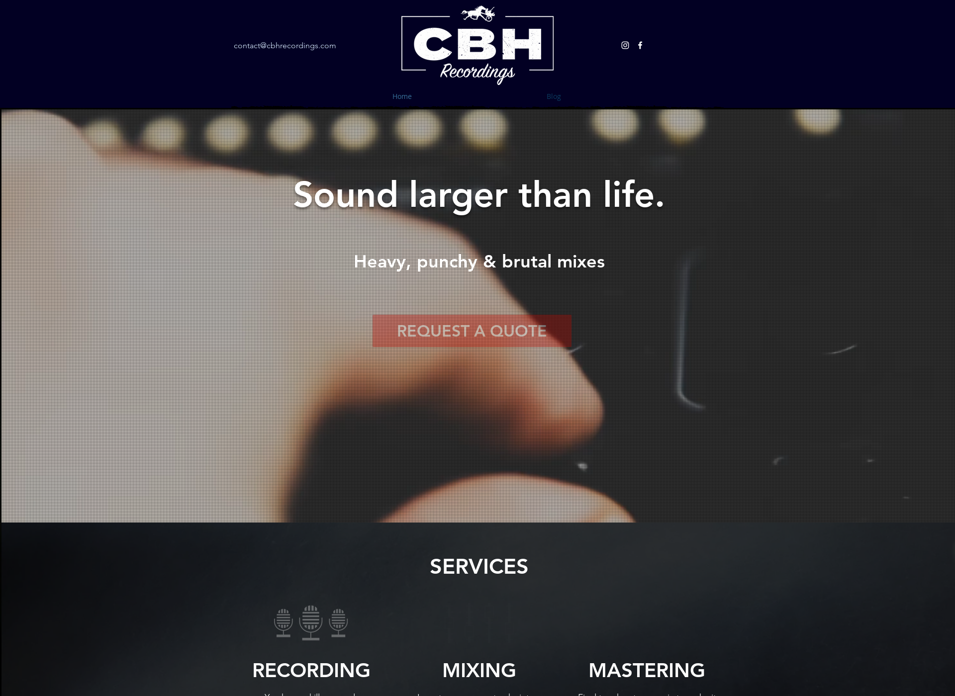 Screenshot for cbhrecordings.com
