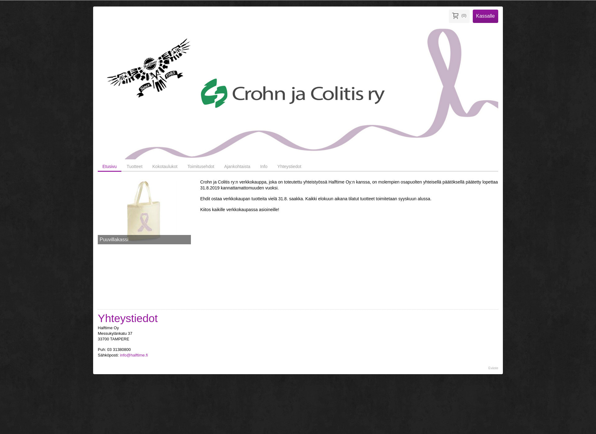 Skärmdump för ccverkkokauppa.fi
