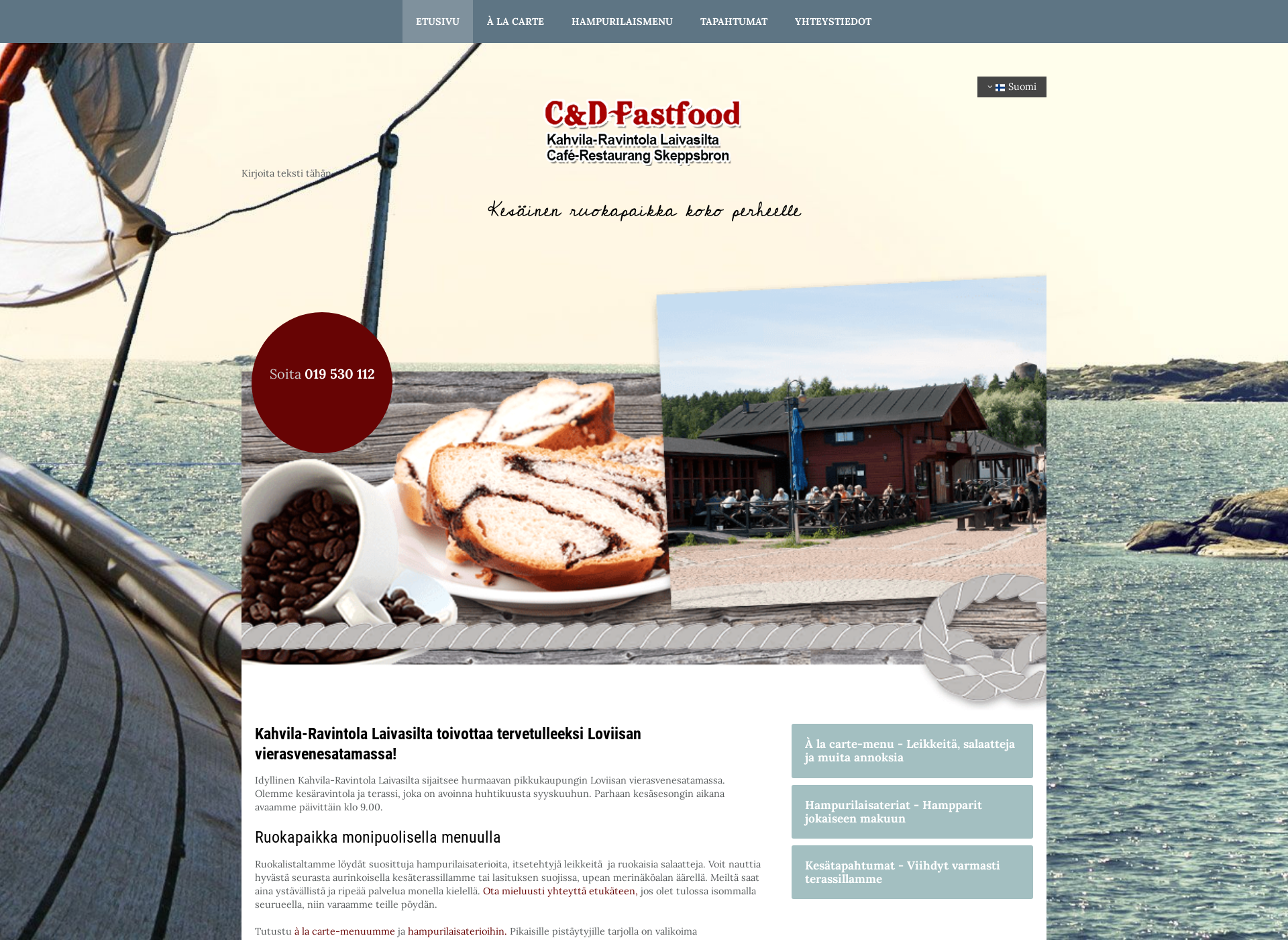 Skärmdump för cdfastfood.fi