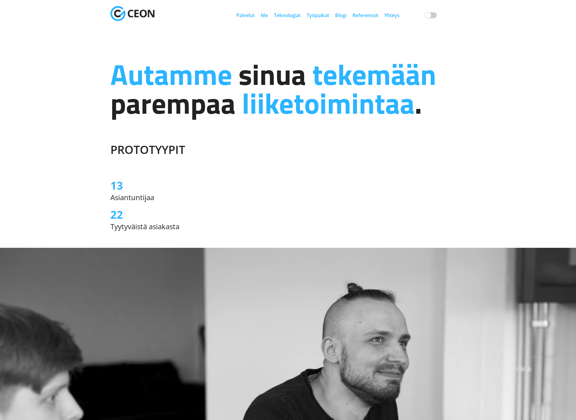 Skärmdump för ceon.fi