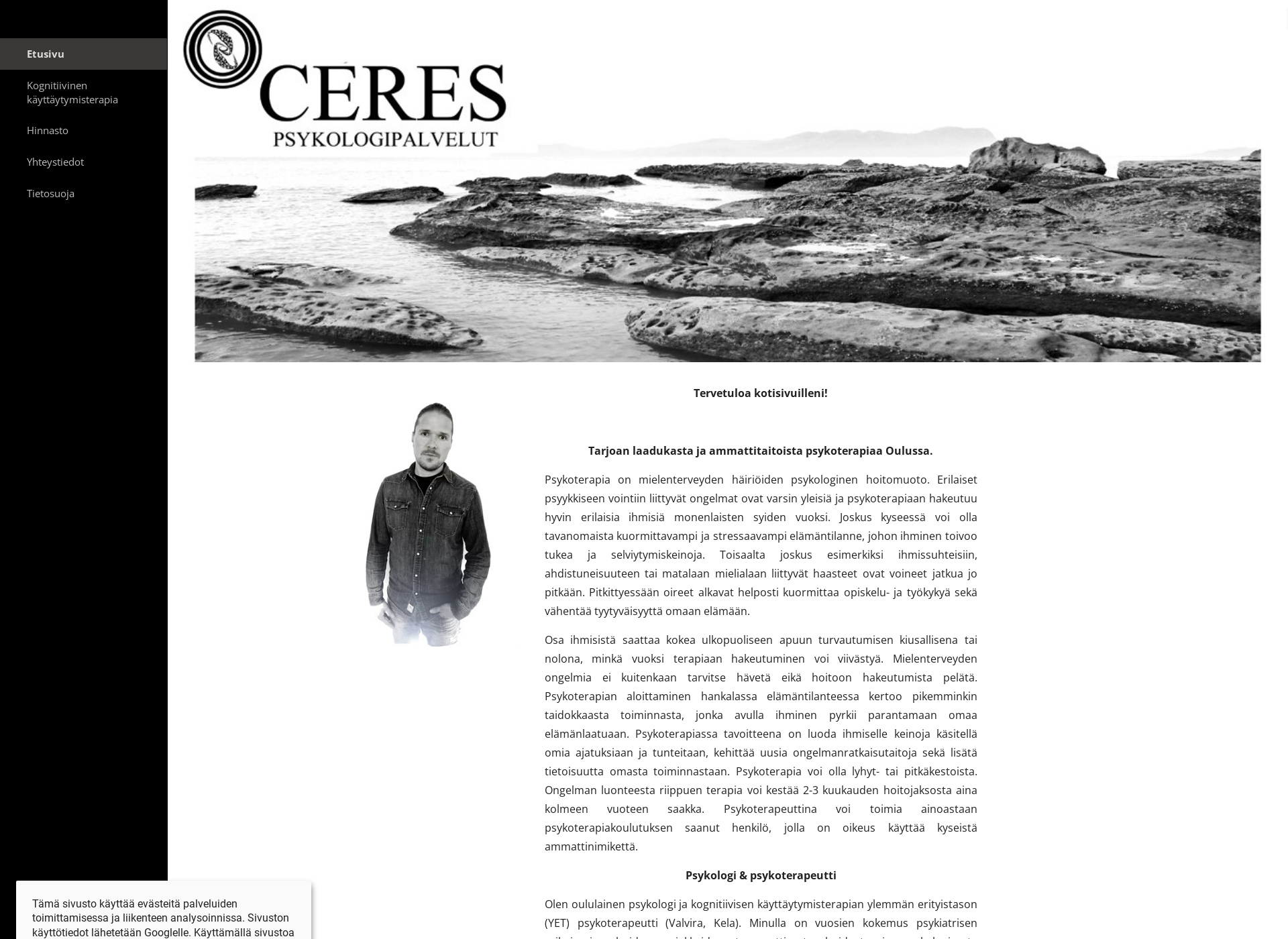 Skärmdump för ceres-psyk.fi