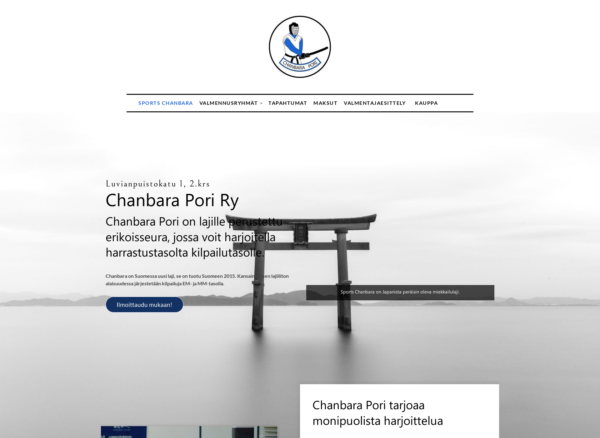 Skärmdump för chanbarapori.fi
