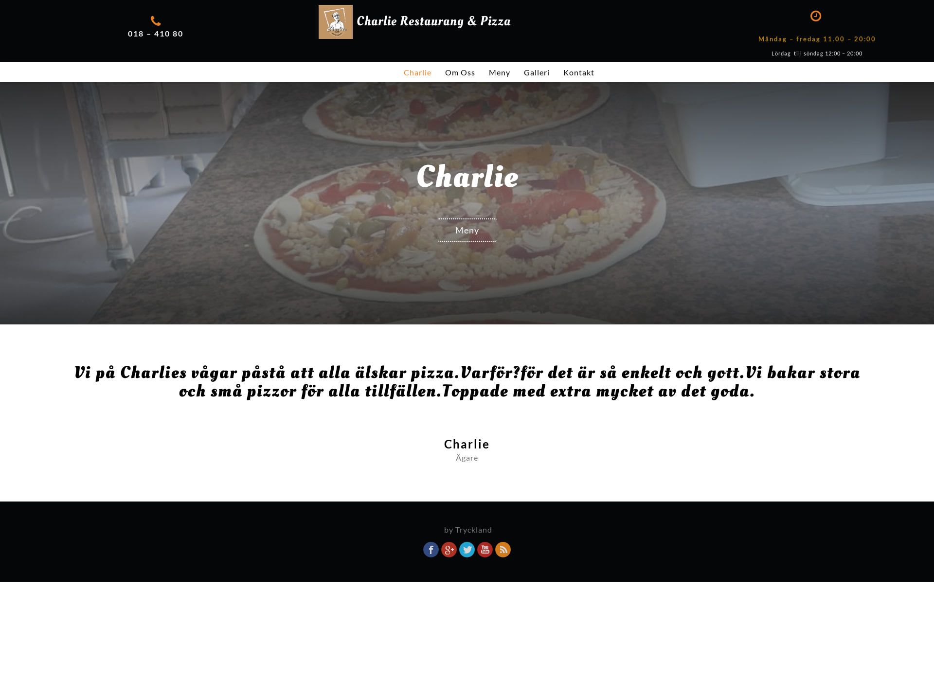 Screenshot for charliesfood.fi