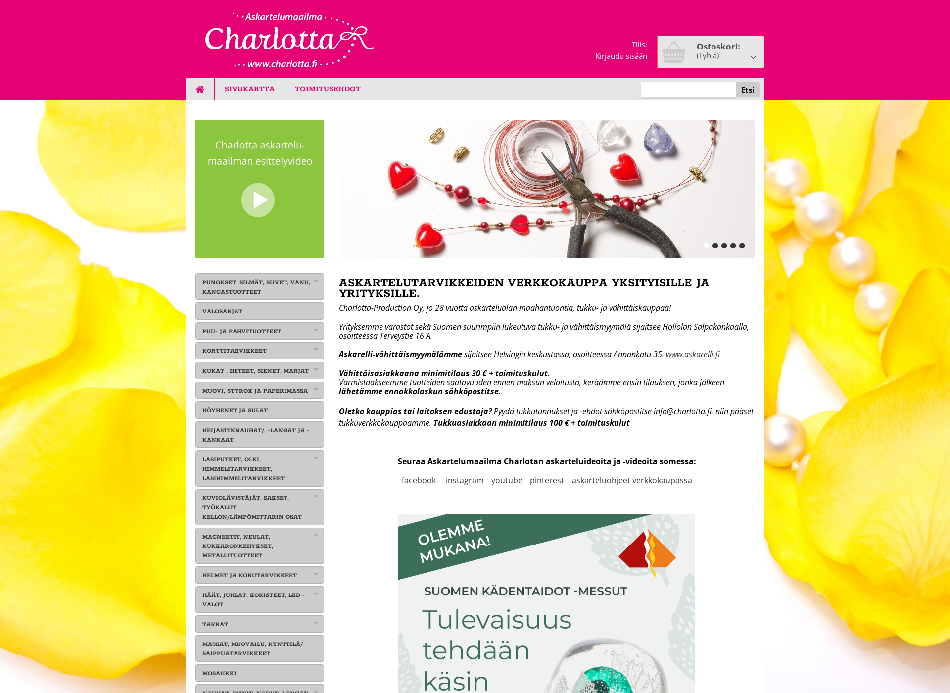 Screenshot for charlotta.fi