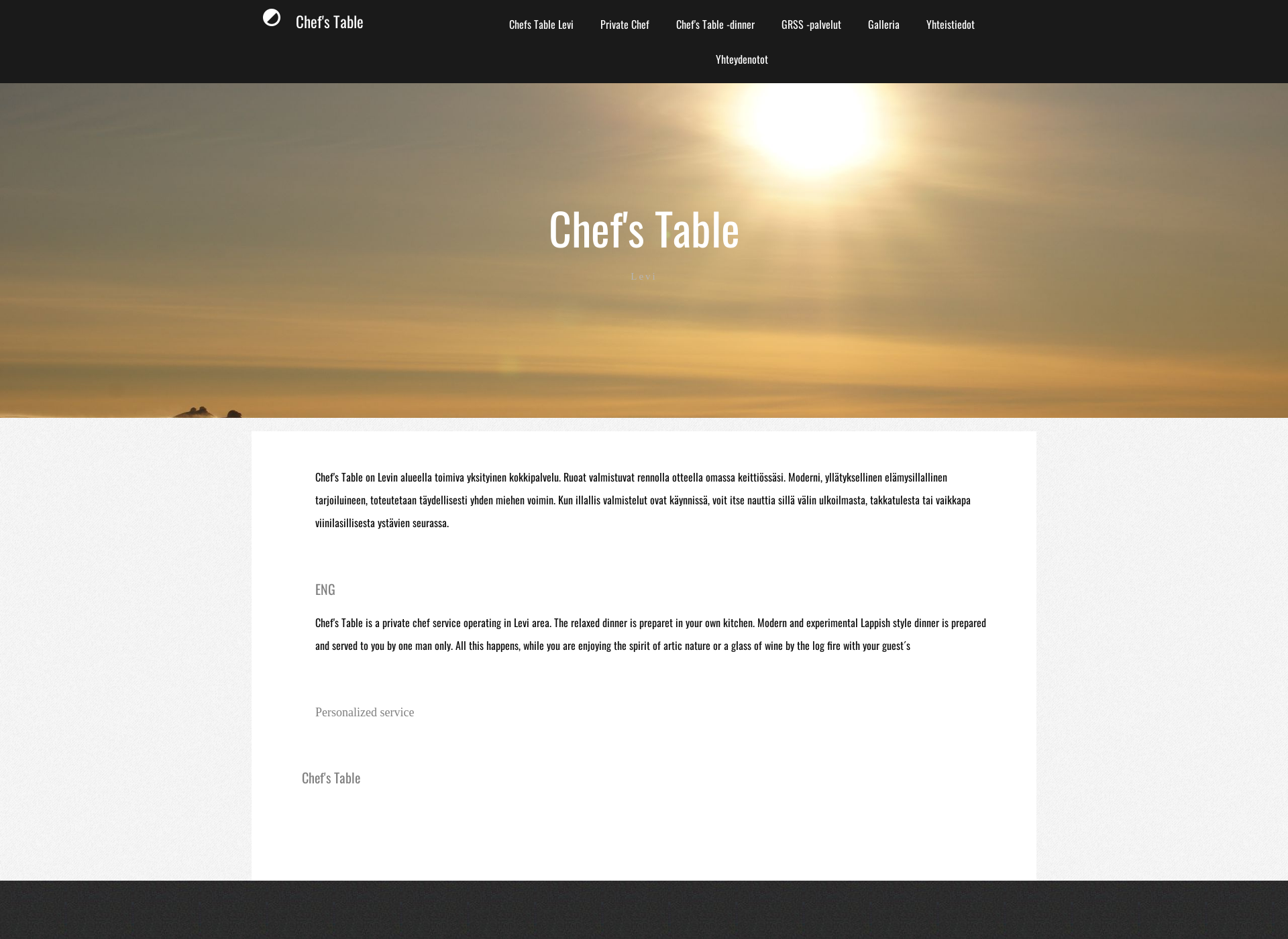 Screenshot for chefstable.fi