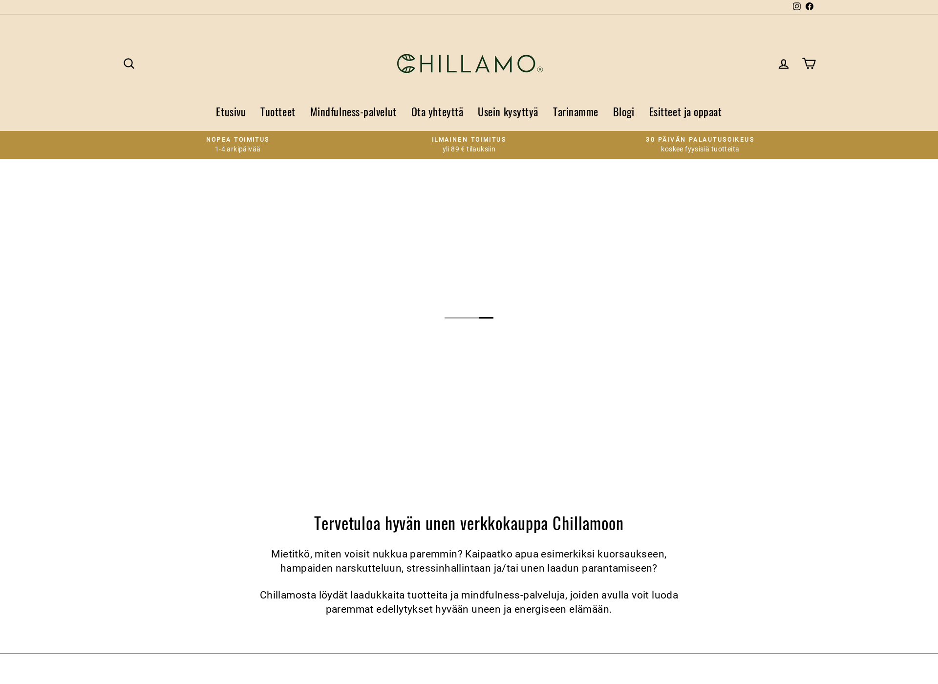 Skärmdump för chillamo.fi