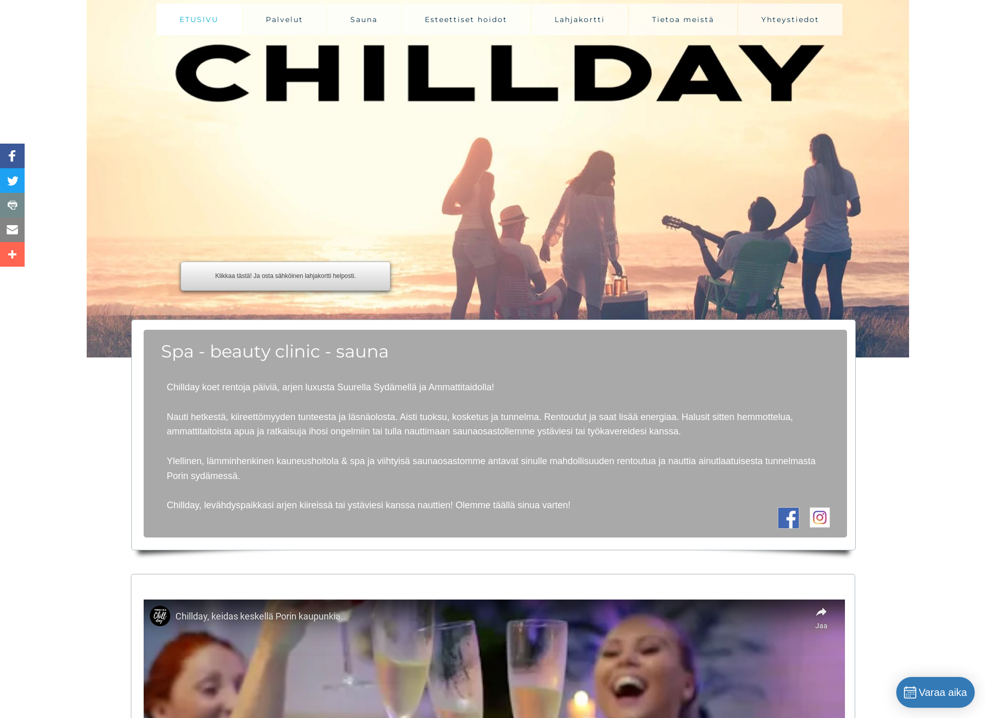Screenshot for chillday.fi
