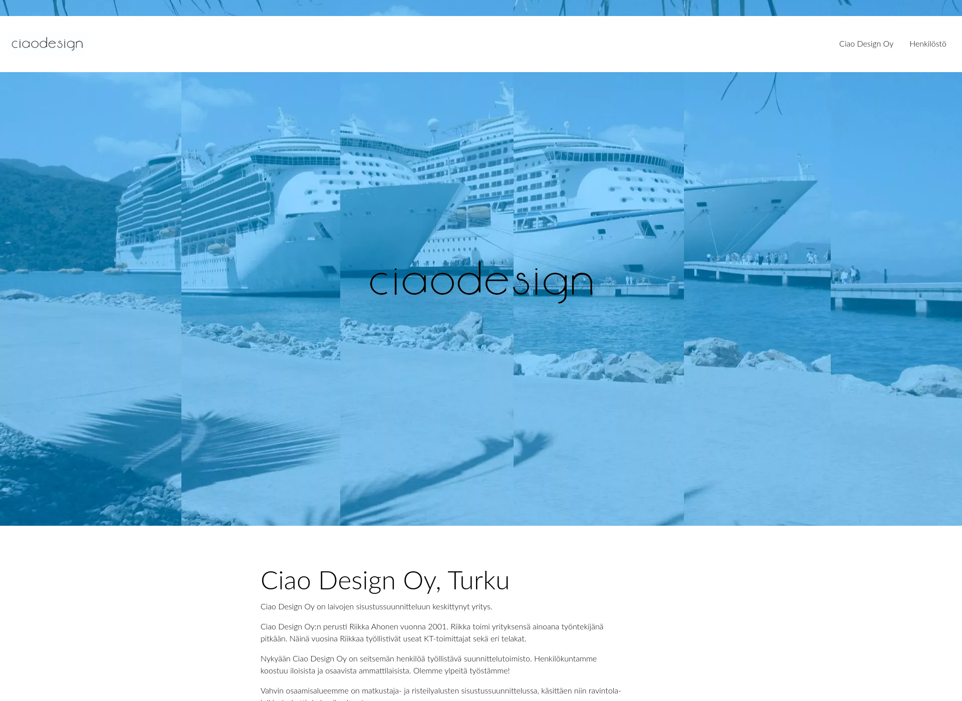 Screenshot for ciaodesign.fi