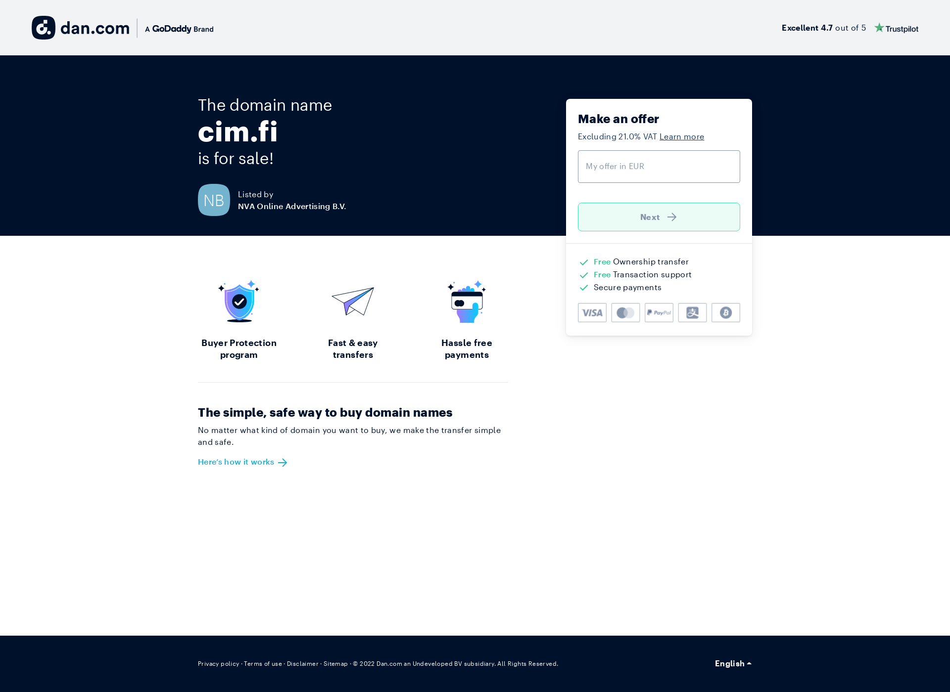 Screenshot for cim.fi