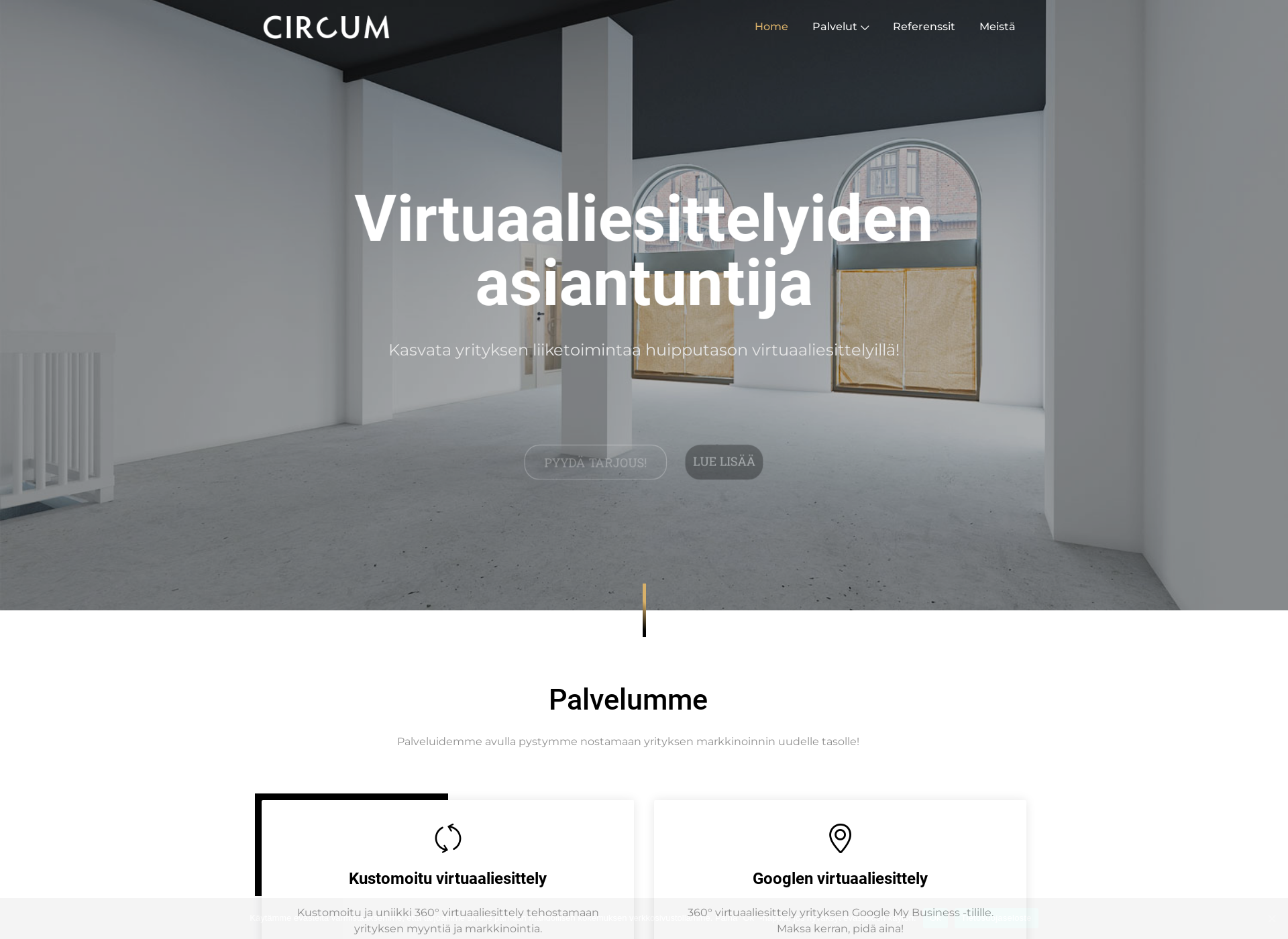 Skärmdump för circum.fi