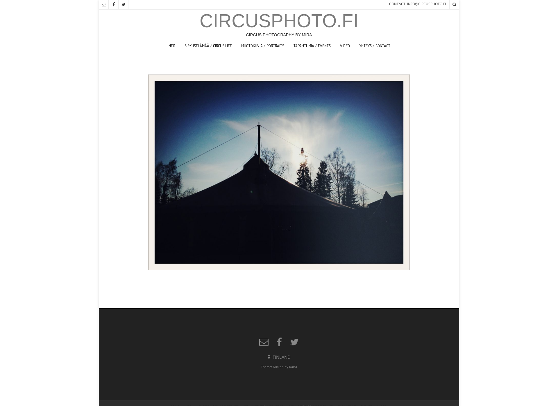 Skärmdump för circusphoto.fi