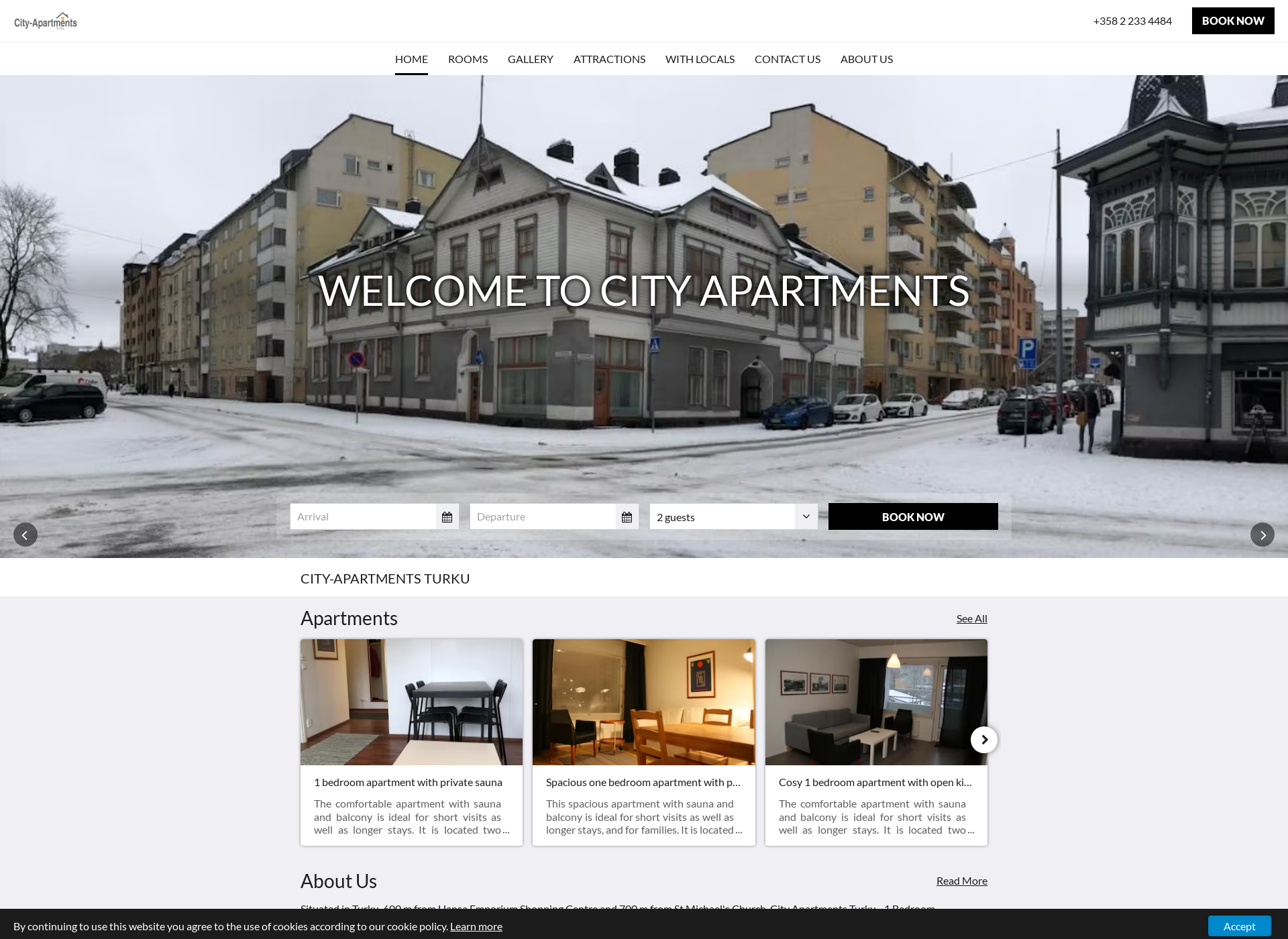 Screenshot for cityapartment.fi