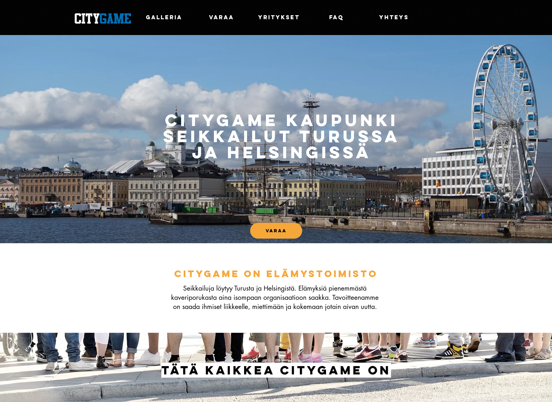 Skärmdump för citygame.fi