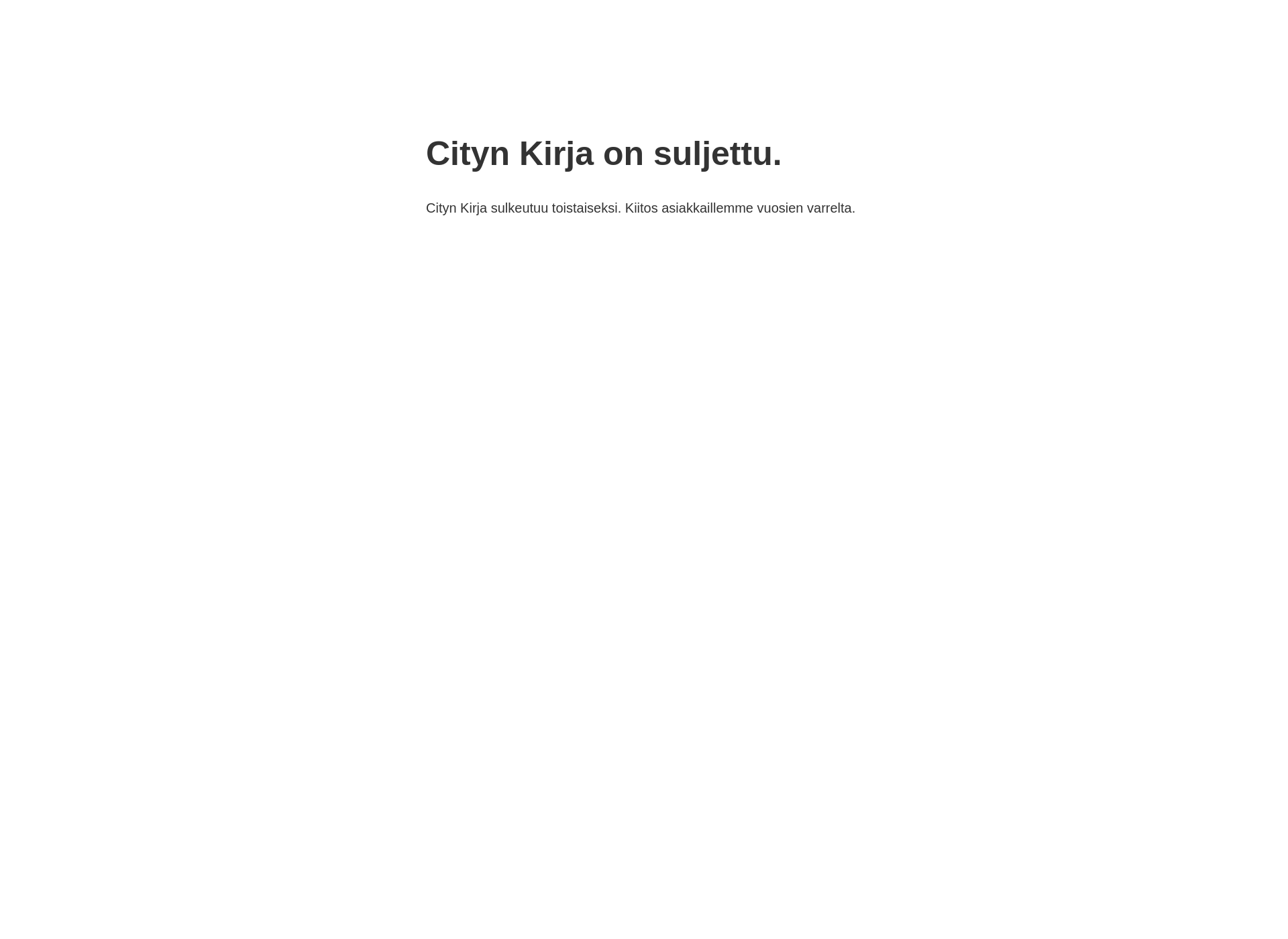 Screenshot for citynkirja.fi