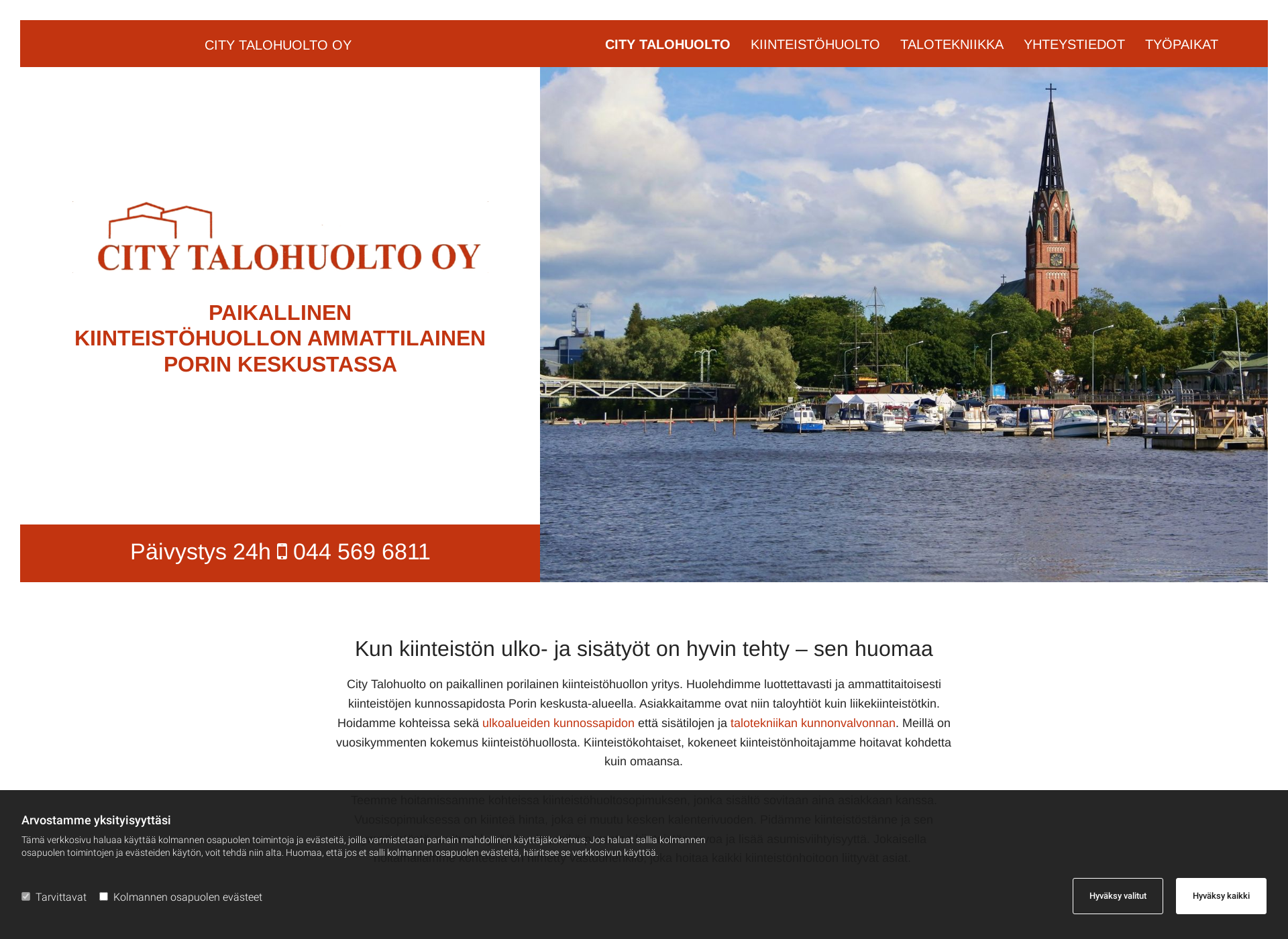 Screenshot for citytalohuolto.fi