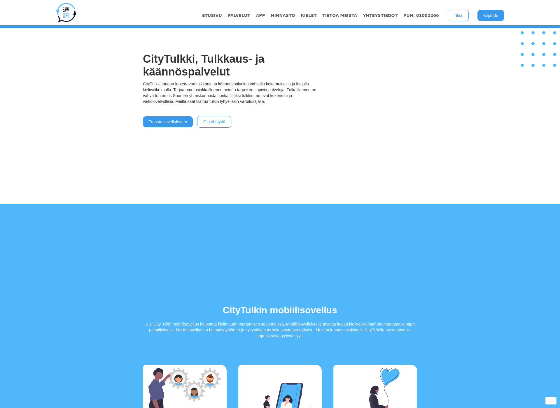 Screenshot for citytulkki.fi