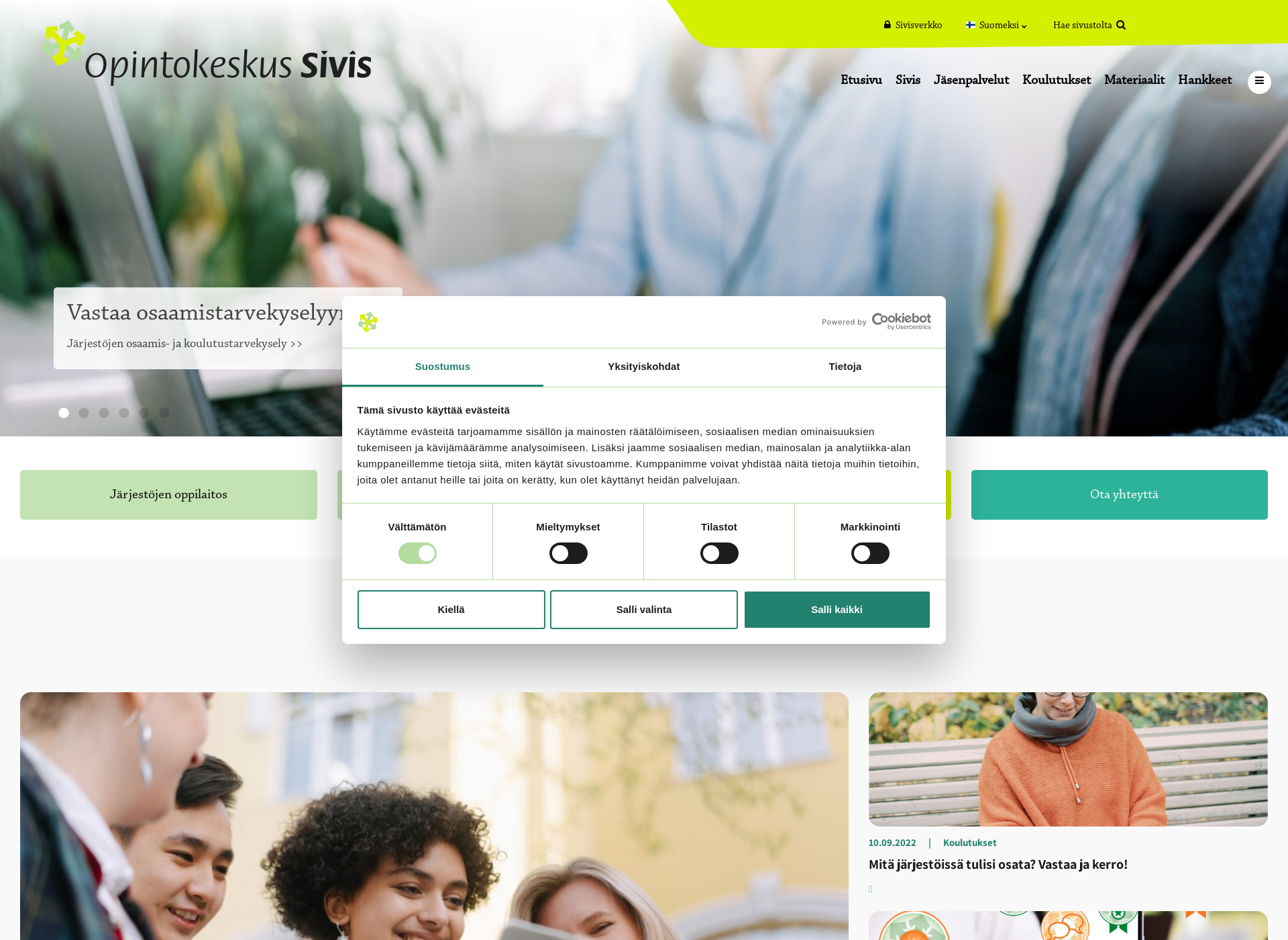 Screenshot for civis.fi