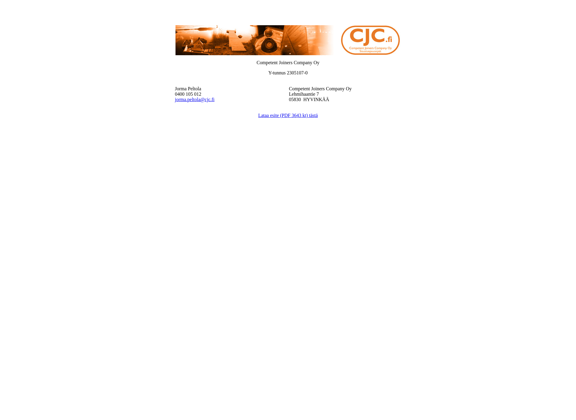 Screenshot for cjc.fi