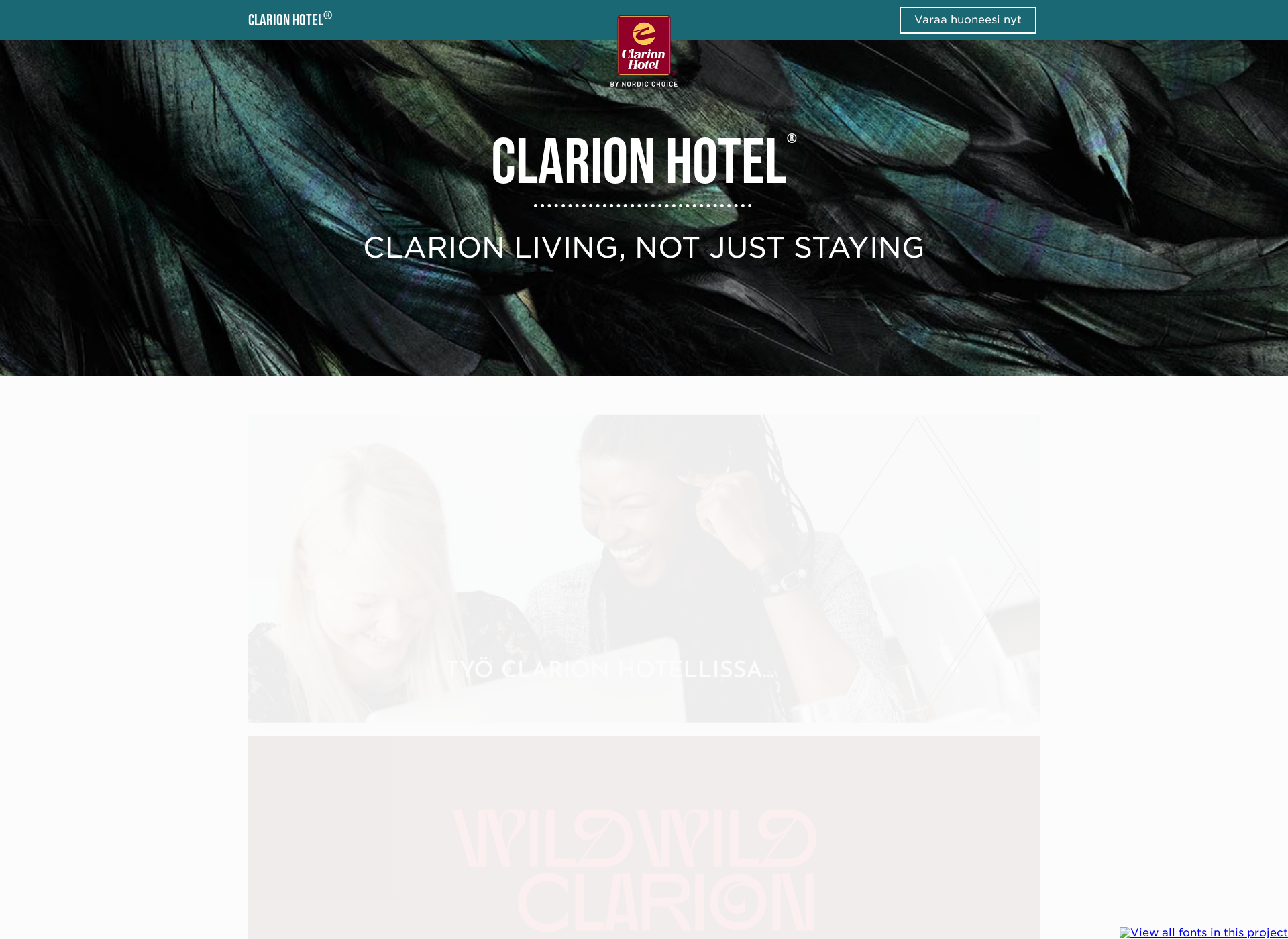 Screenshot for clarionhotel.fi