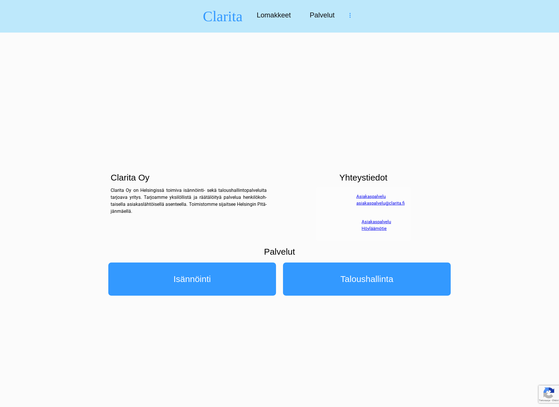 Screenshot for clarita.fi