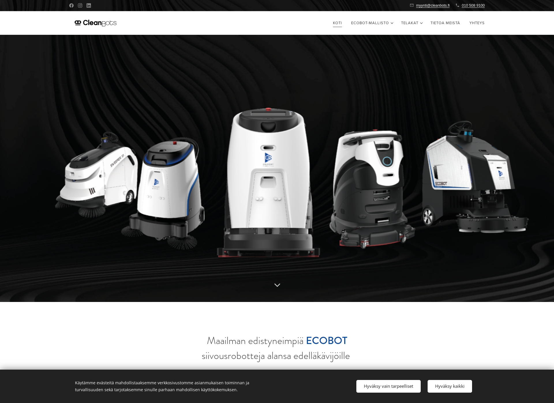 Screenshot for cleanbots.fi
