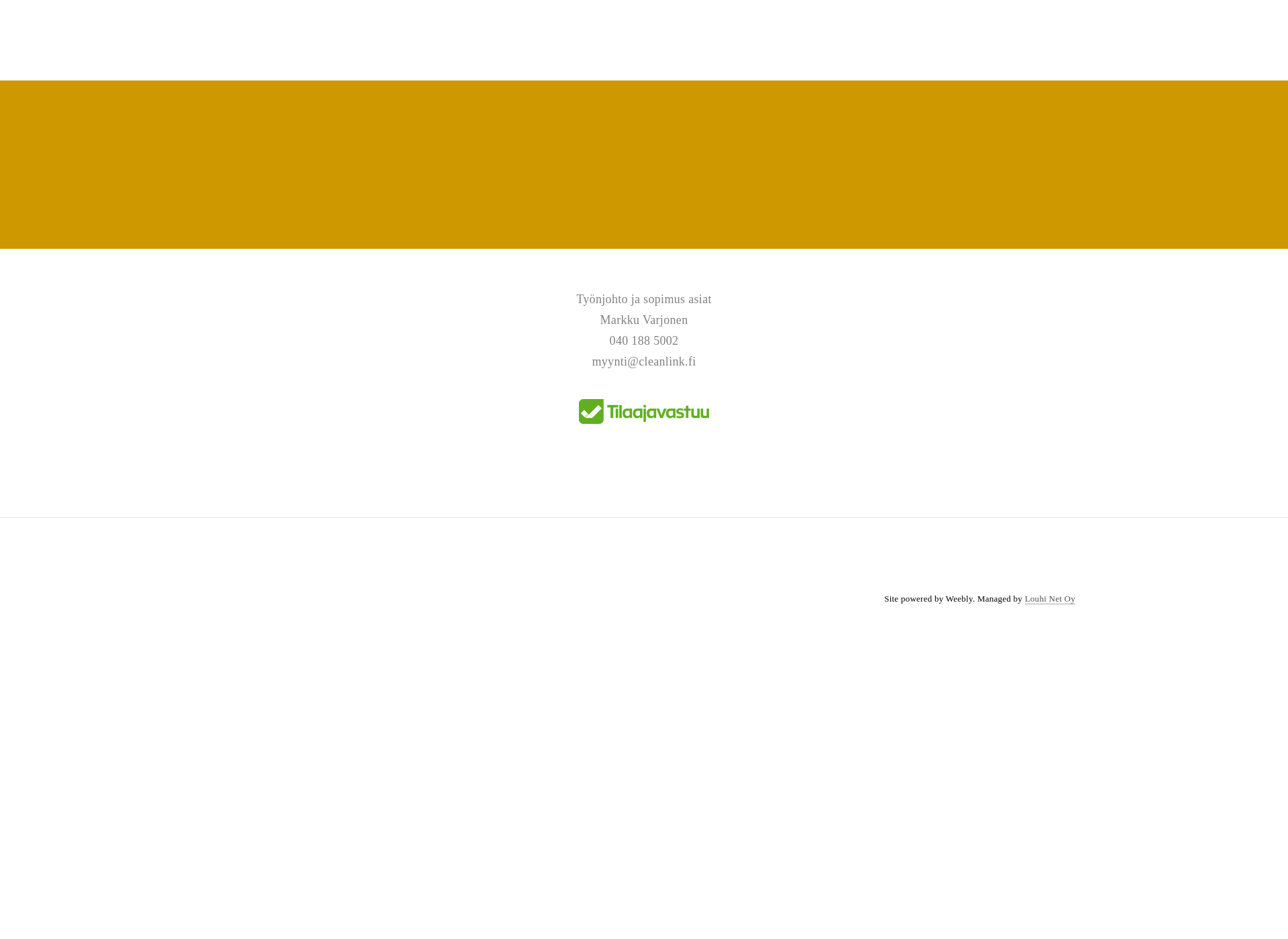 Skärmdump för cleanlink.fi